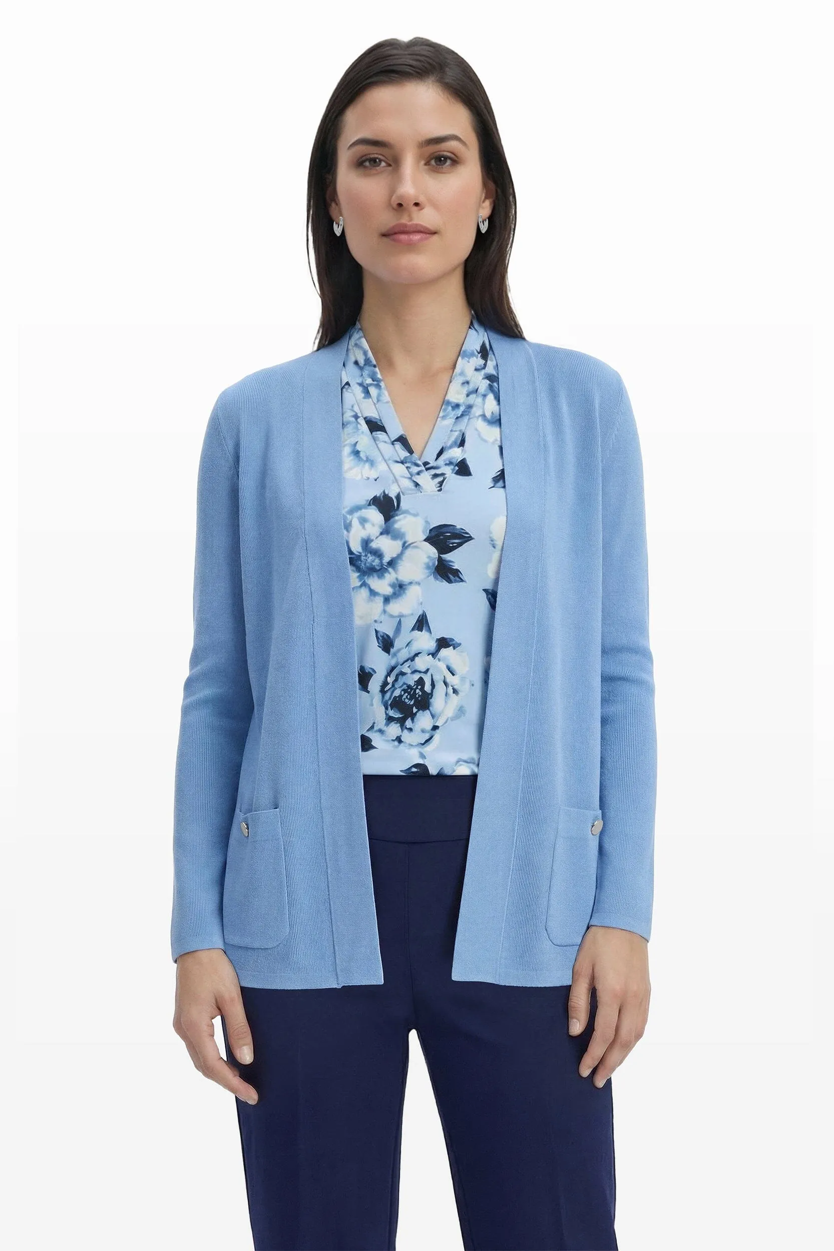 Petite Malibu Cardigan With Kissing Front sold by Anne Klein product image thumbnail 2