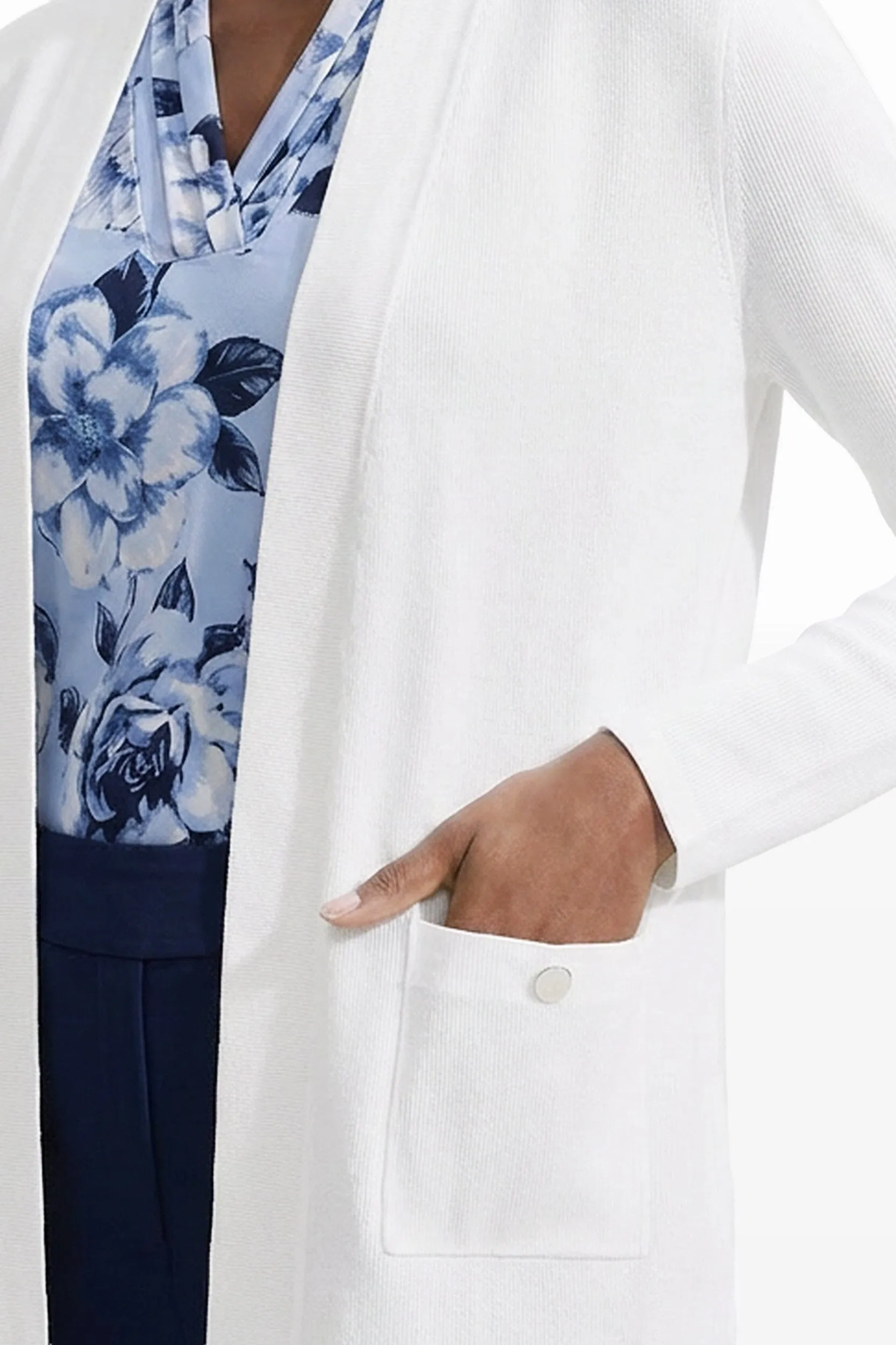 Petite Malibu Cardigan With Kissing Front sold by Anne Klein product image thumbnail 3