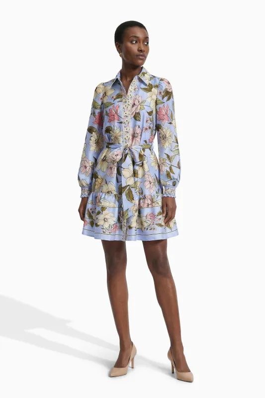 Petite Tiered Construction Shirt Dress made by Kasper