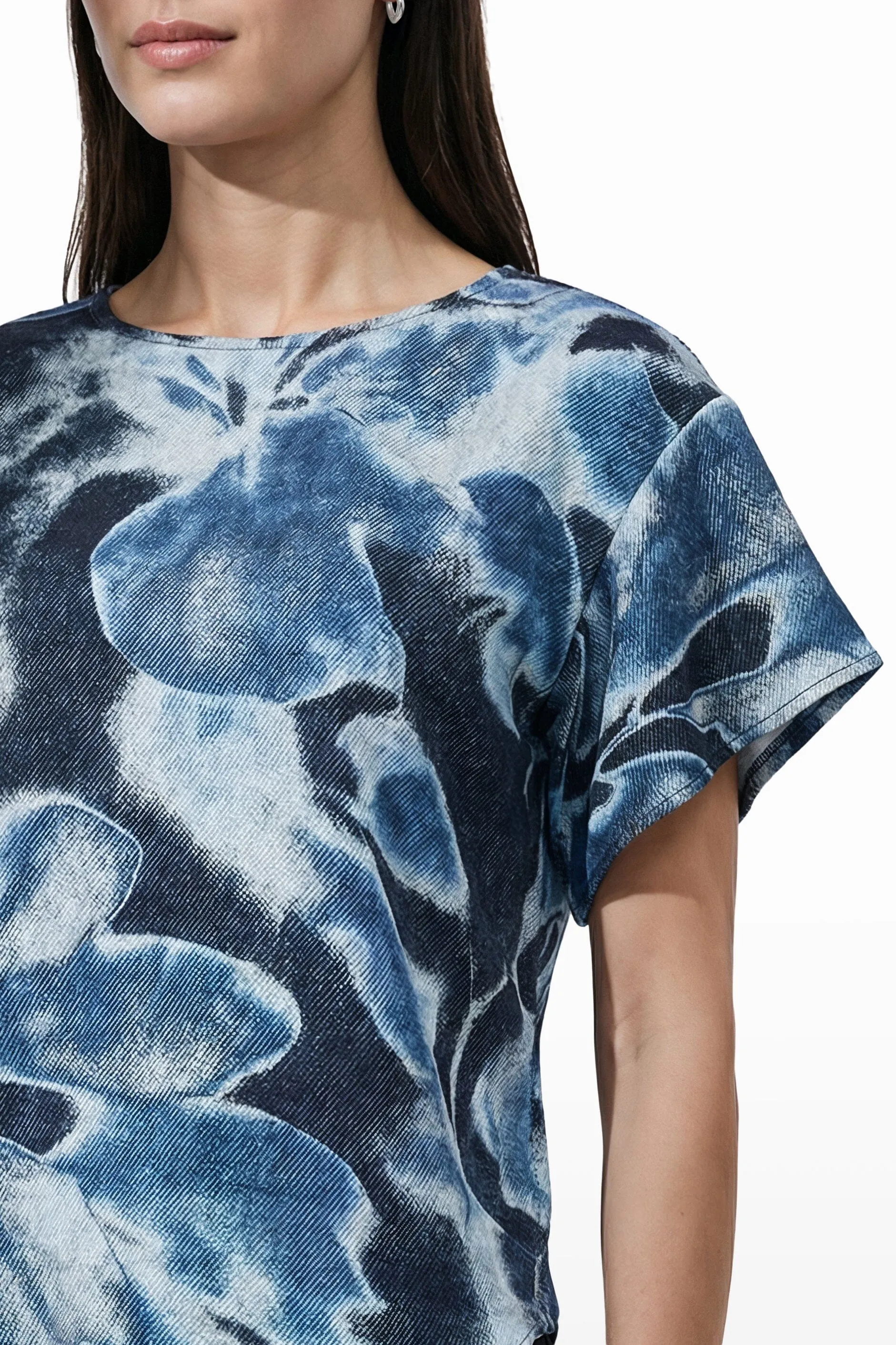 Flutter Sleeve Bateau Neck Blouse sold by Anne Klein product image thumbnail 5