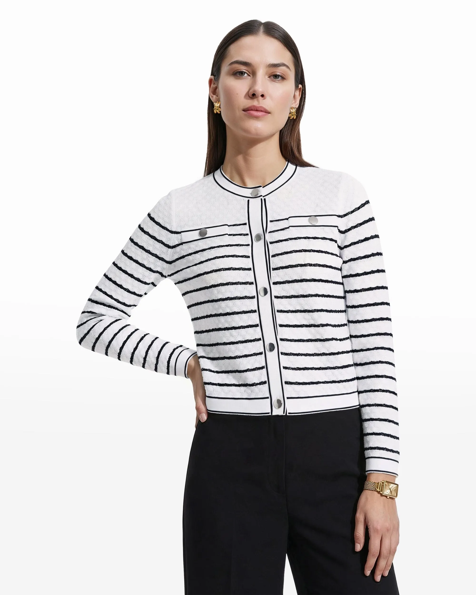 Crew Neck Lady Jacket sold by Anne Klein product image thumbnail 3