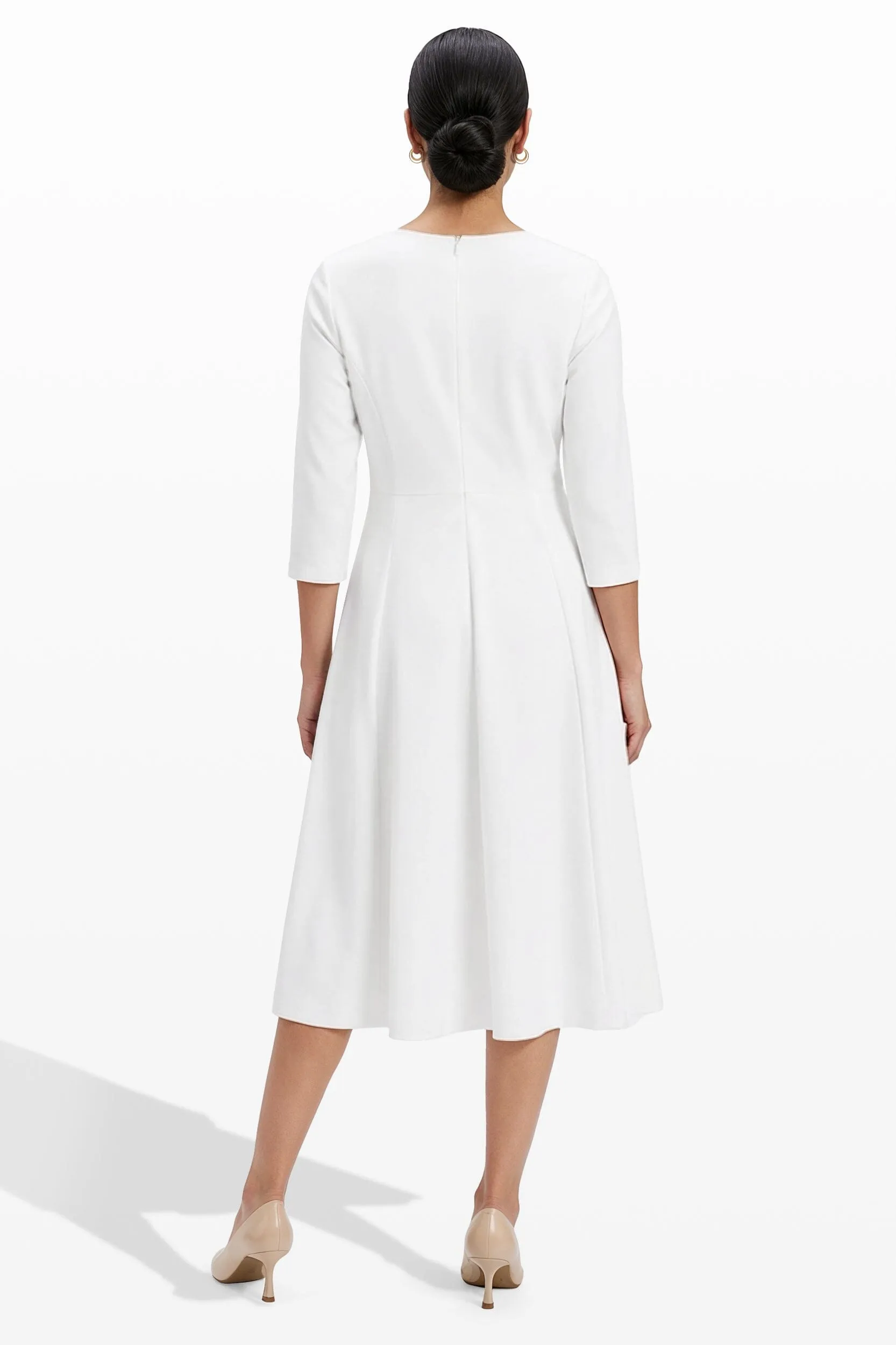 Shoulder Pin Midi Length A-line silhouette Dress sold by Anne Klein product image thumbnail 3