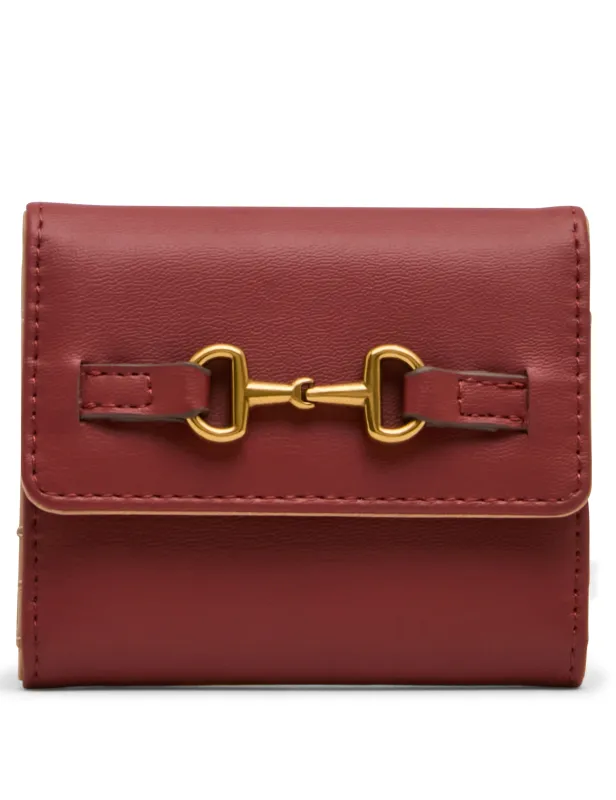 Horsebit Trifold Wallet sold by Anne Klein