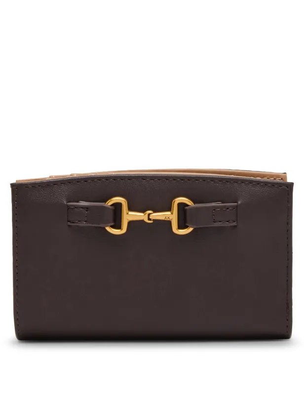 Medium Horsebit Zipper Bifold Wallet sold by Anne Klein