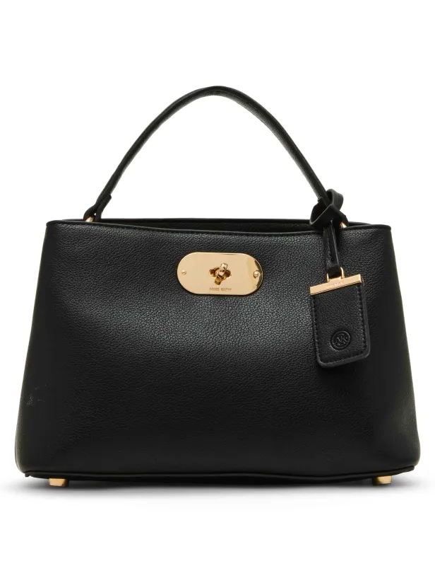 Small Oval Turnlock Top Handle with Convertible Strap sold by Anne Klein