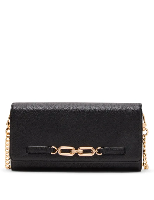 Chain Flap Continental Wallet made by Anne Klein