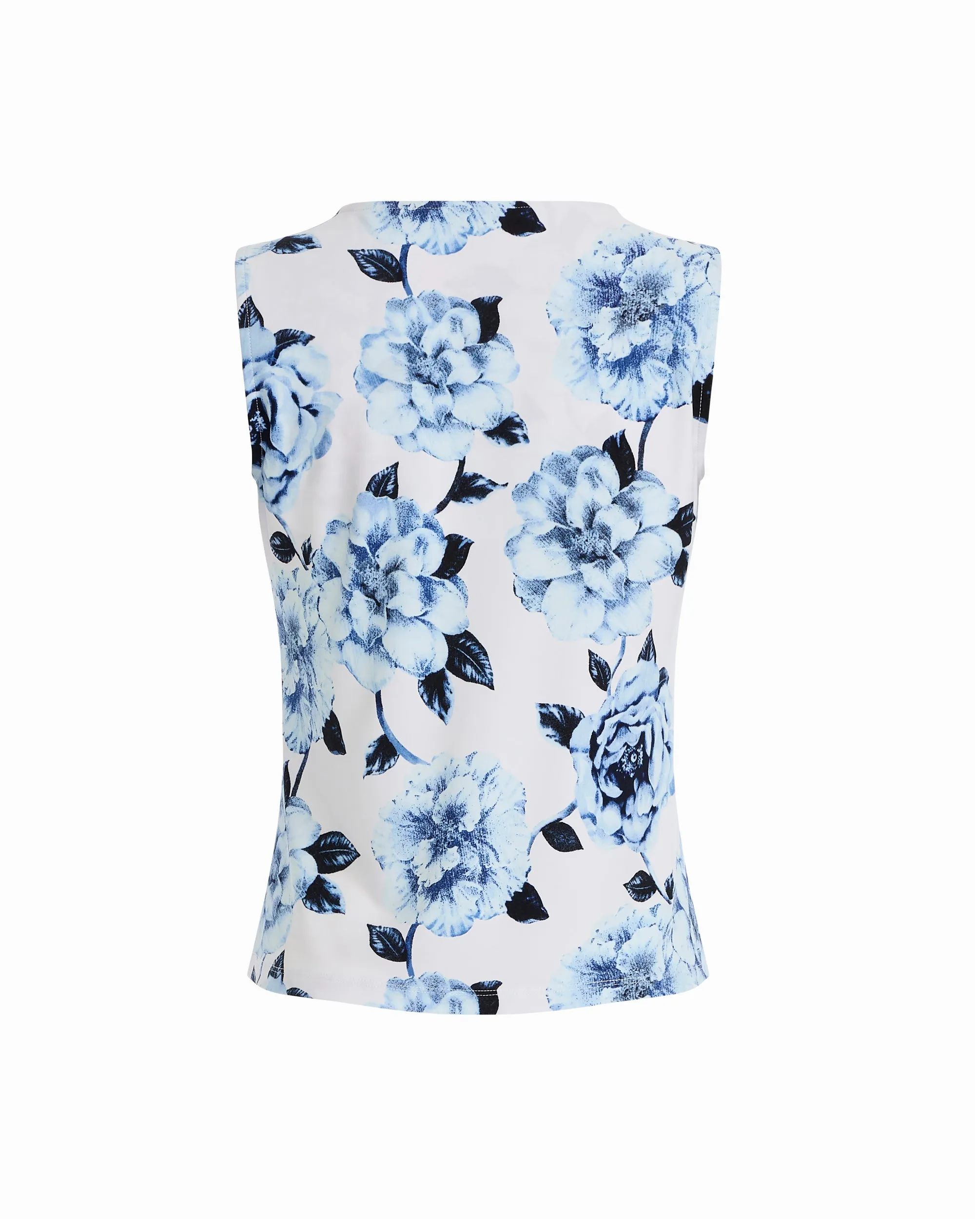 Plus Size Asymmetrical Pleated Neckline Shell Top sold by Anne Klein product image thumbnail 2