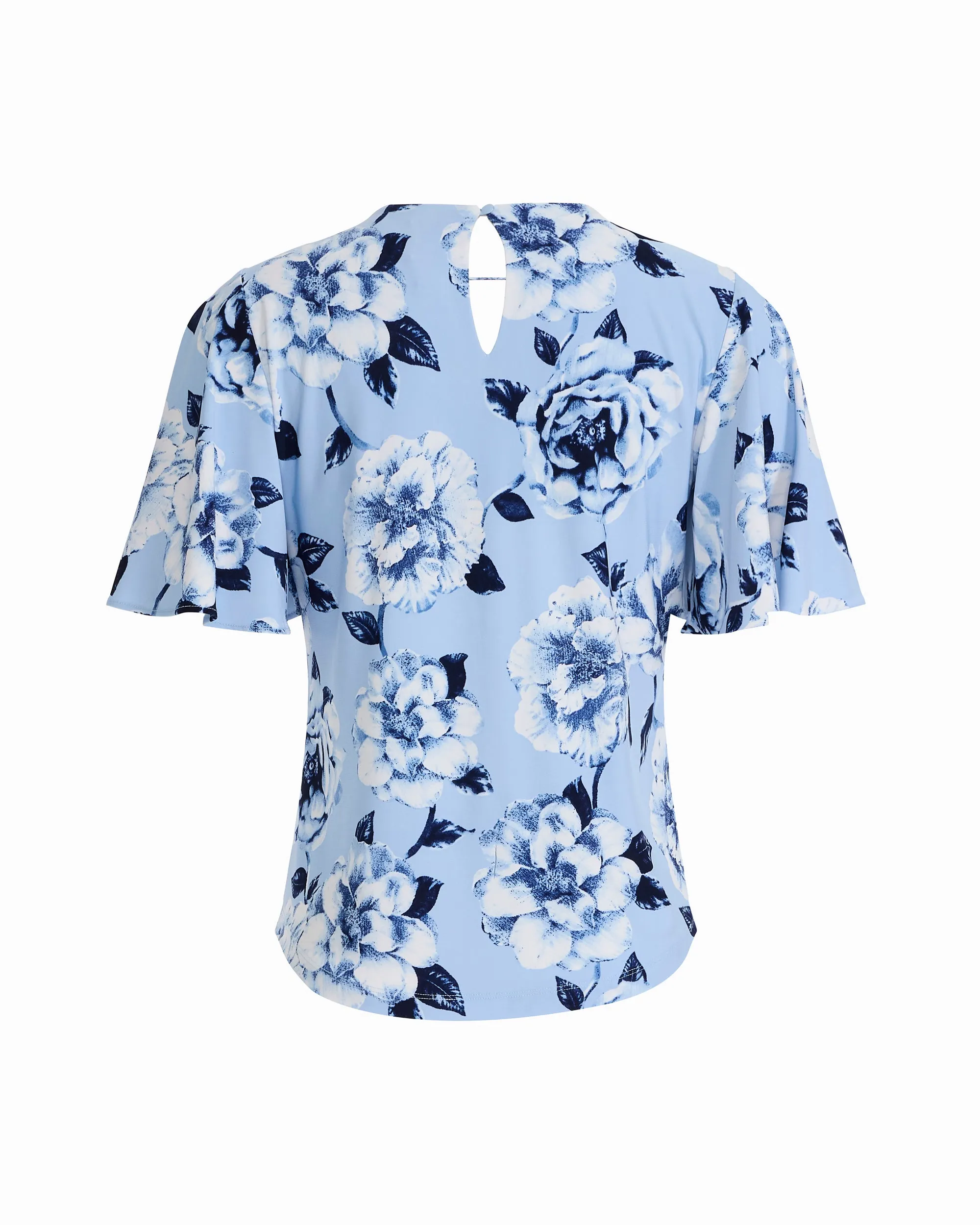 Petite Plunge Neck Bell Sleeve Top sold by Anne Klein product image thumbnail 2