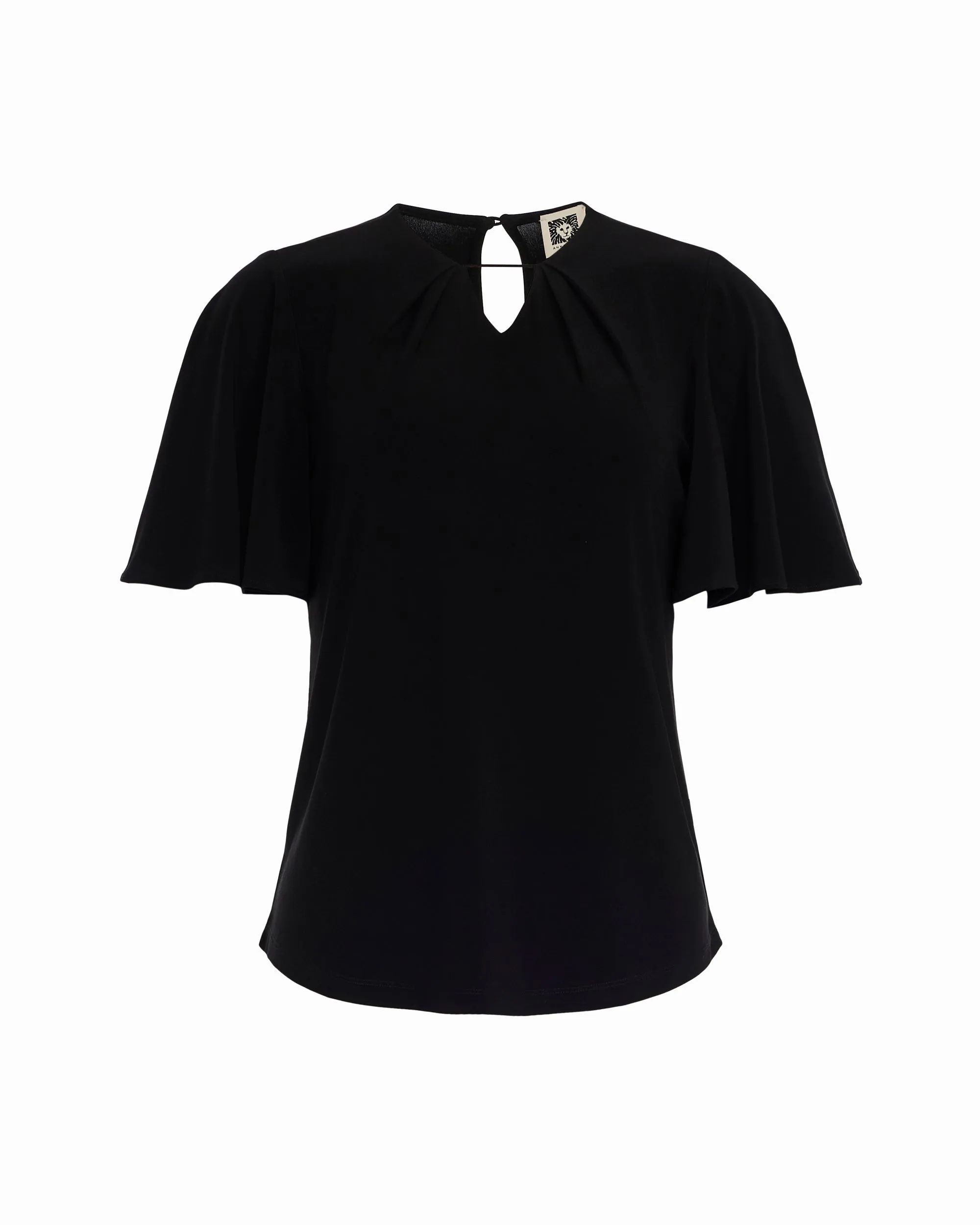 Pleated Neckline Bell Sleeve Top sold by Anne Klein