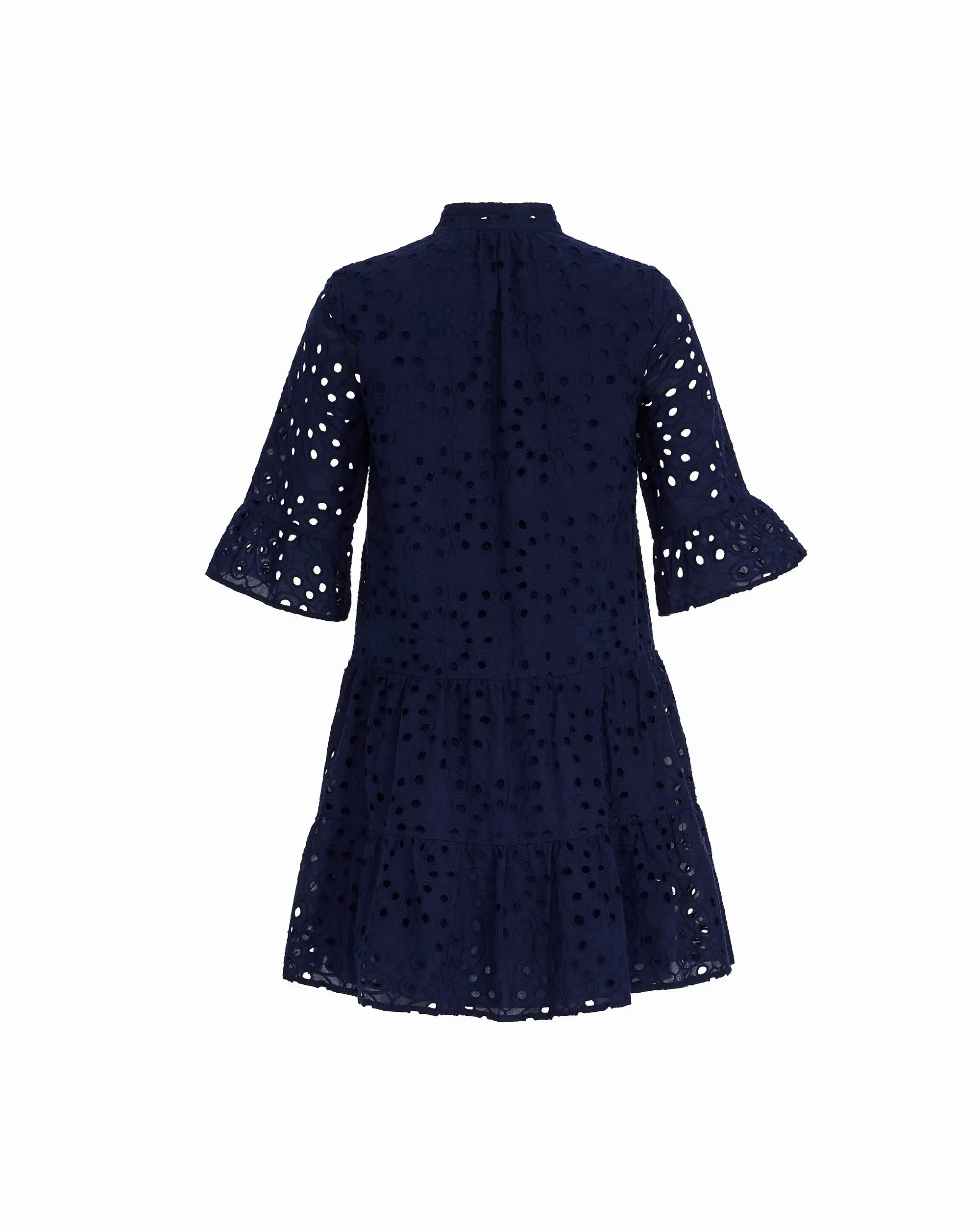 Tiered Shirt Dress with Stand Collar sold by Anne Klein product image thumbnail 2