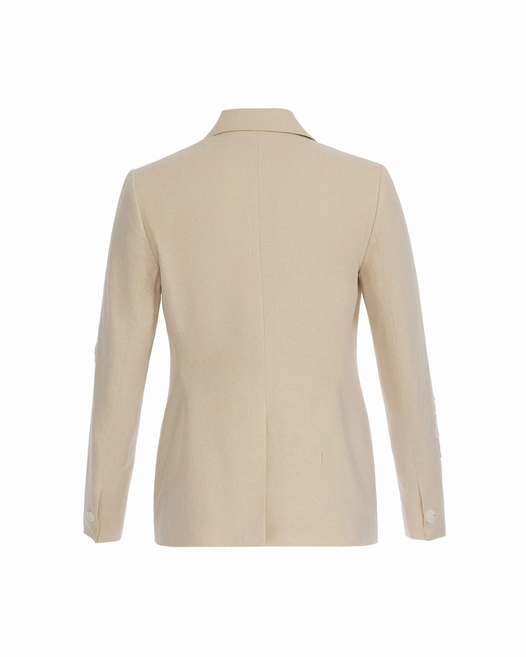Floral Appliqué One-Button Jacket sold by Anne Klein product image thumbnail 2