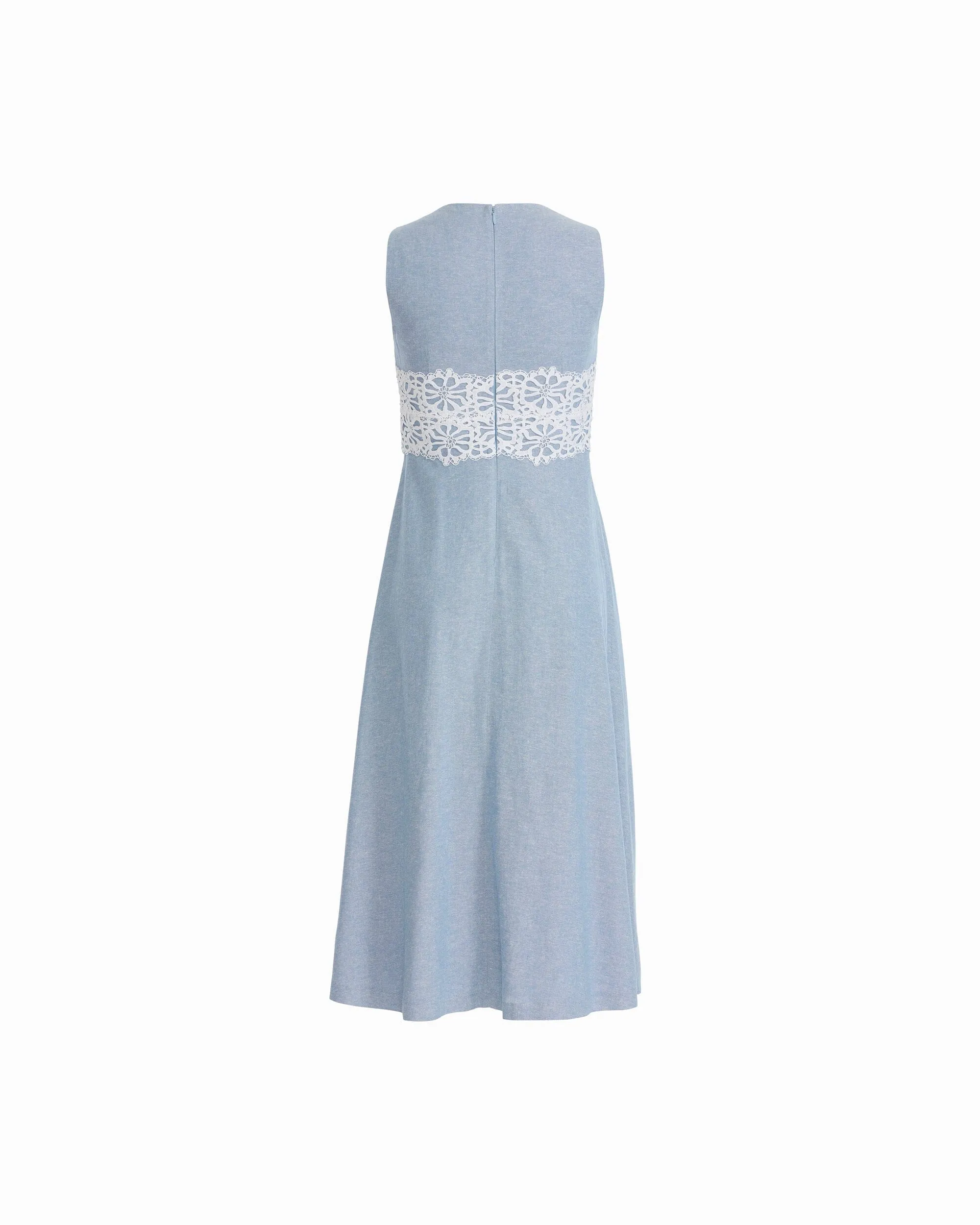 Sleeveless Midi Dress with Lace Inset sold by Anne Klein product image thumbnail 2
