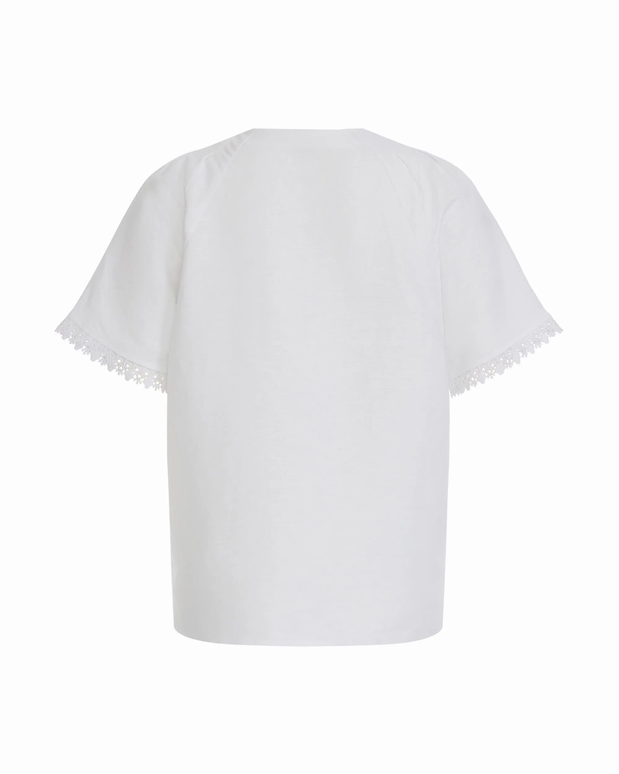Petite Pleated Neck Raglan Short Sleeve Blouse sold by Anne Klein product image thumbnail 2