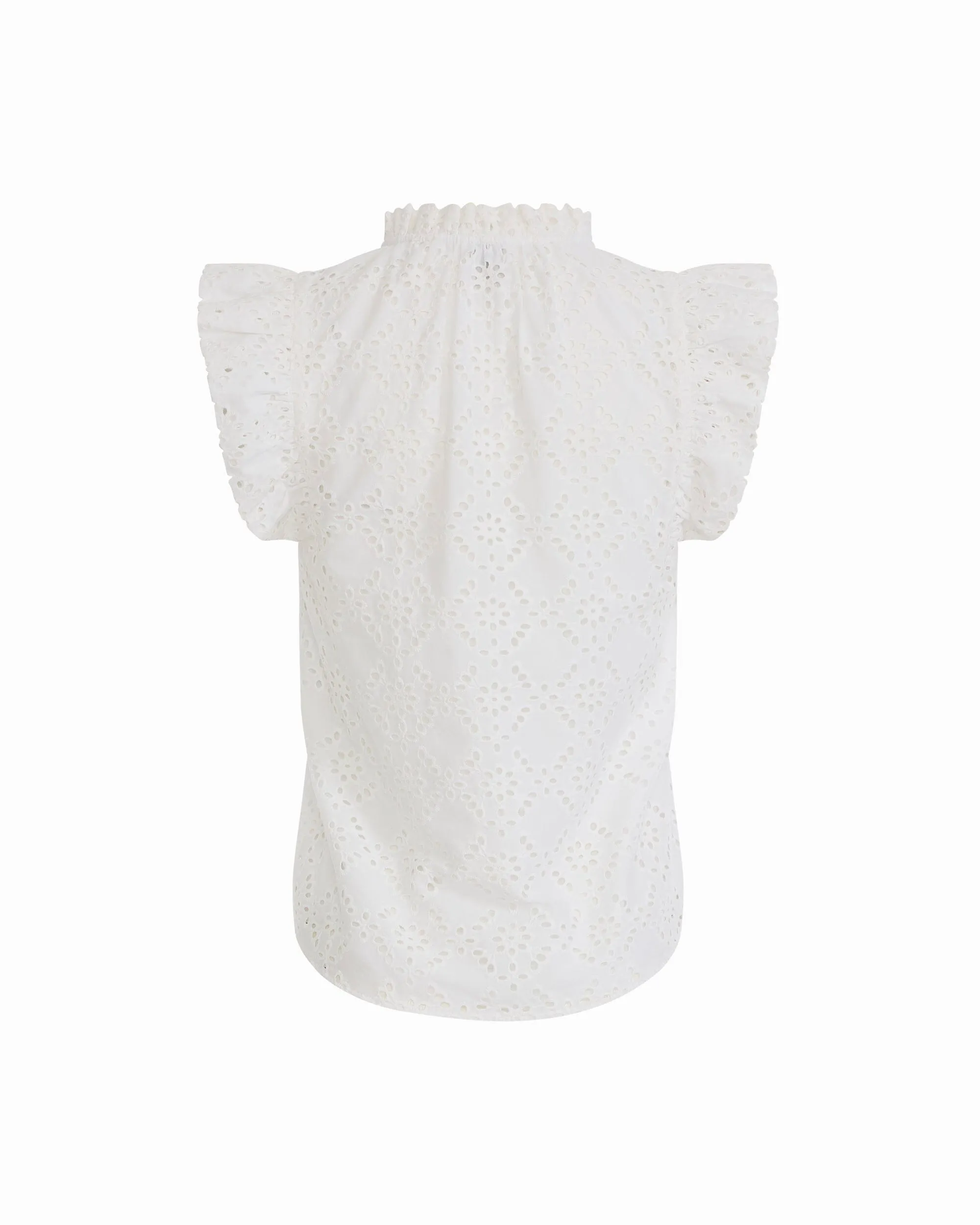 V-Neck Blouse with Flutter Sleeves sold by Anne Klein product image thumbnail 2