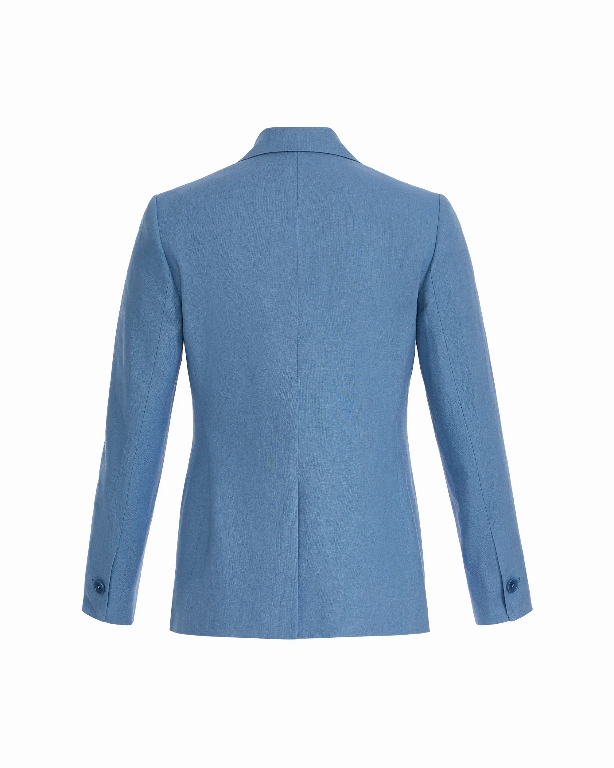 One-Button Notch Lapel Linen Blend Jacket sold by Anne Klein product image thumbnail 2