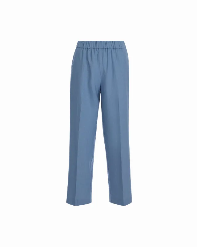 Straight Ankle Slash Pocket Pull-On Pants made by Kasper