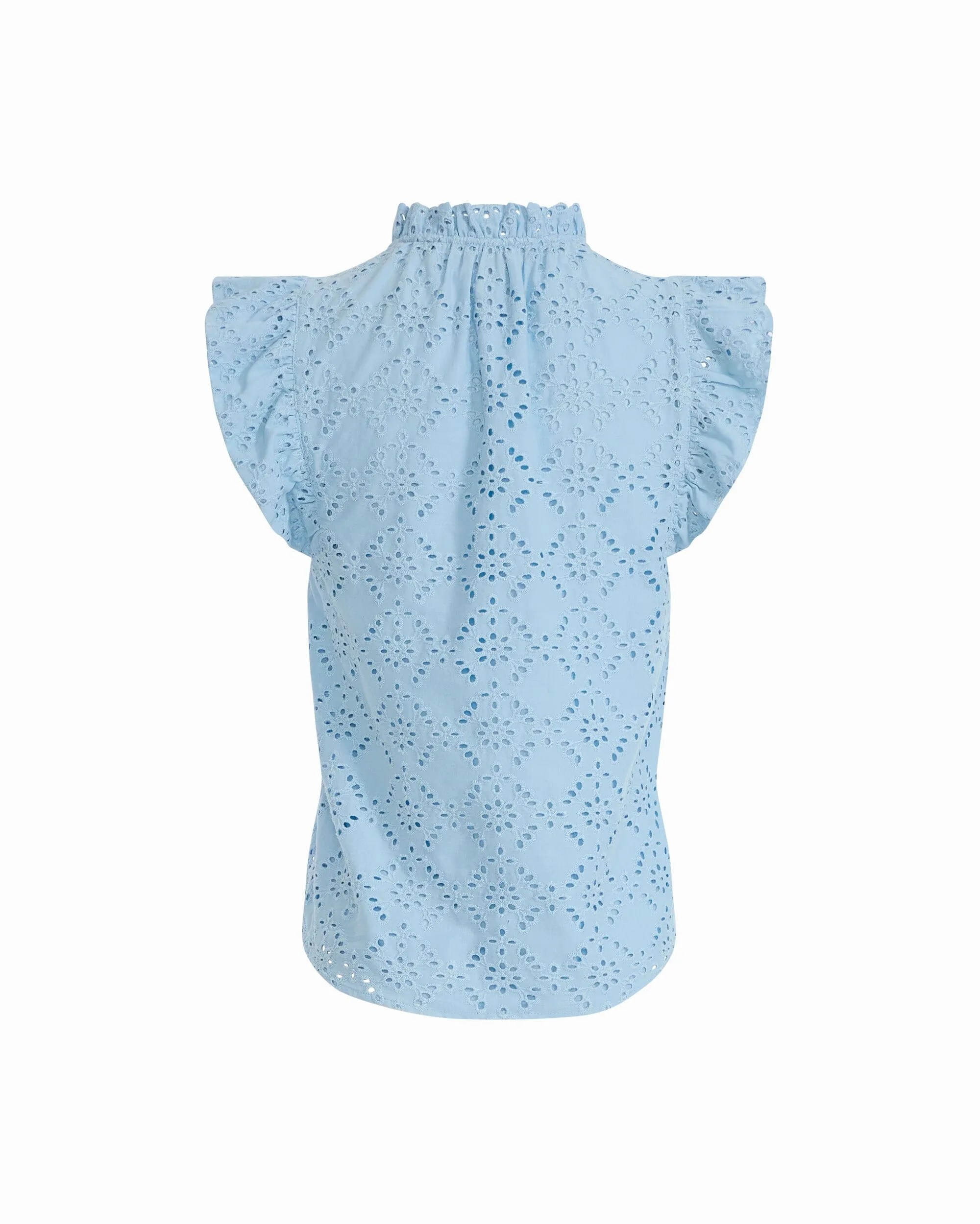 V-Neck Blouse with Flutter Sleeves sold by Anne Klein product image thumbnail 2