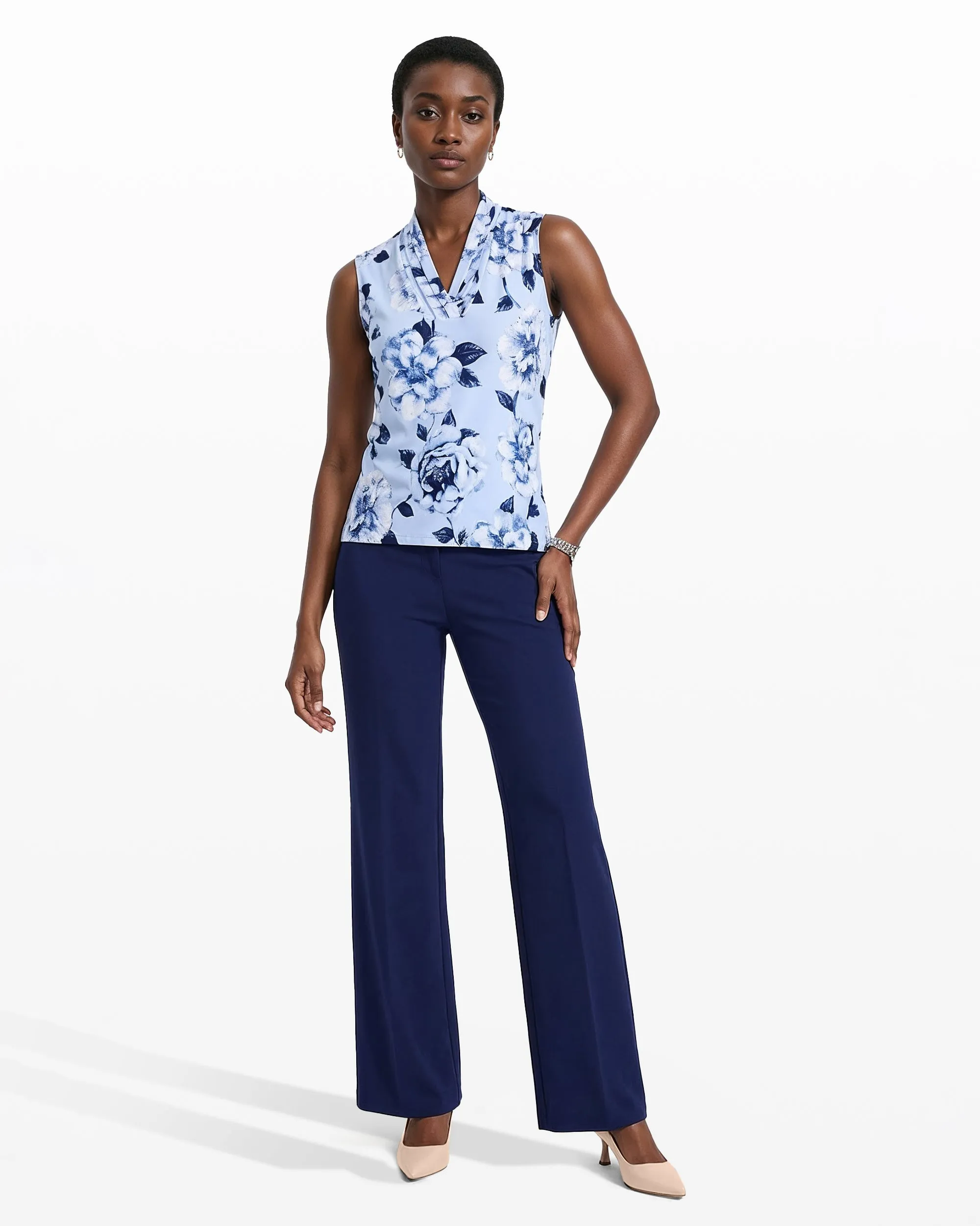Triple Pleat Pants sold by Anne Klein