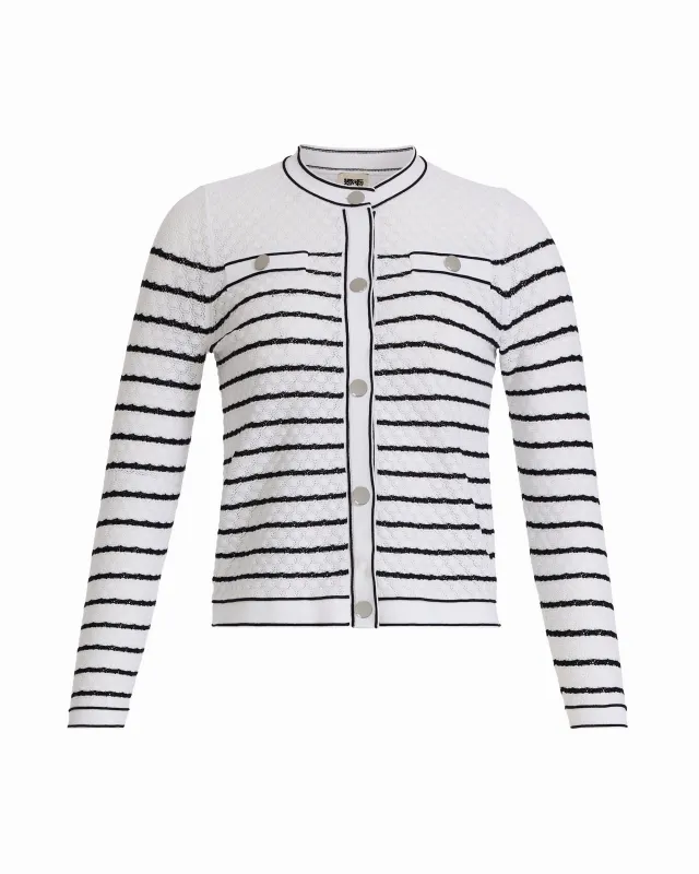 Crew Neck Stitch Lady Jacket made by Kasper
