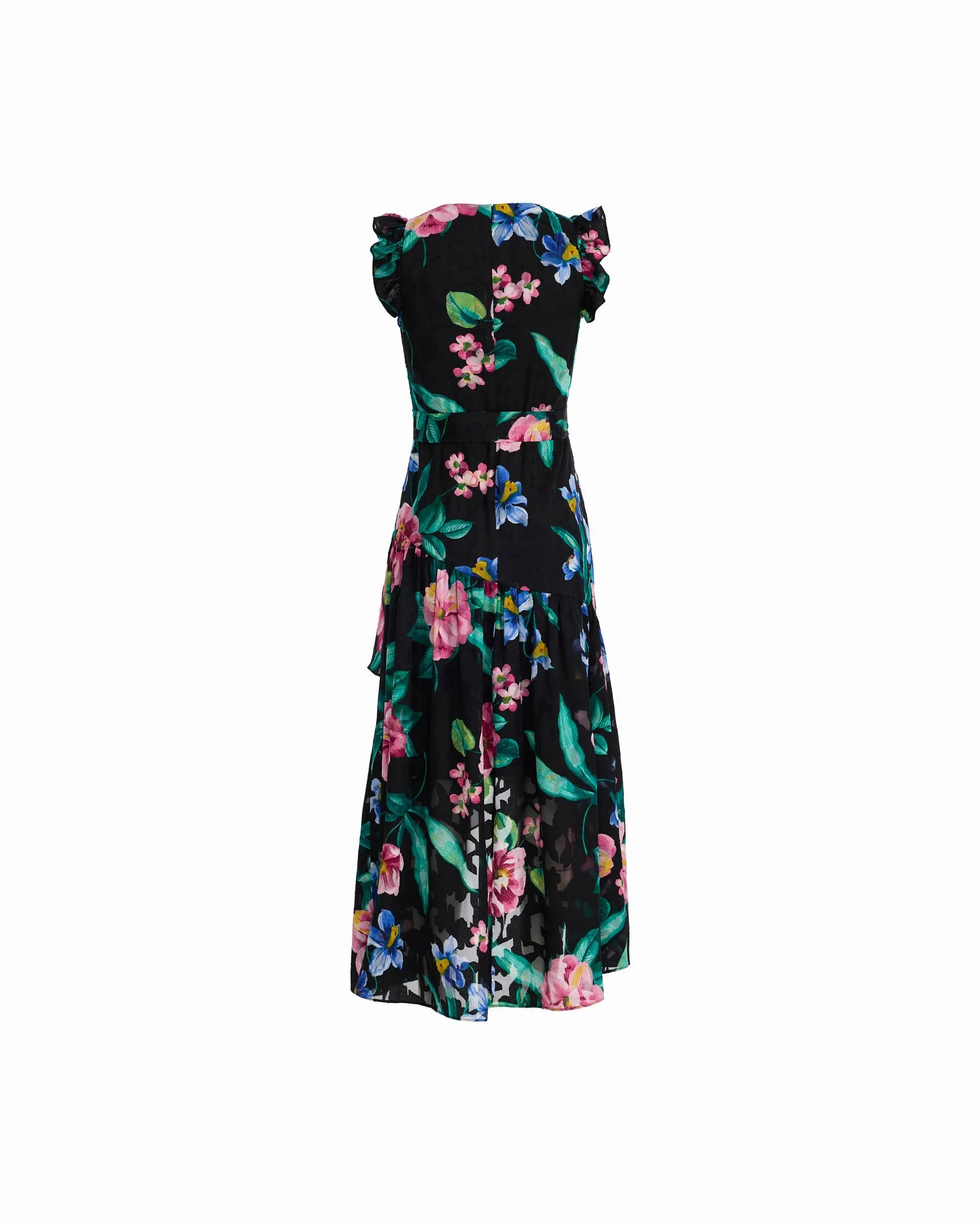 High-Low Hem Wrap Dress with Ruffle Detail Sleeves sold by Anne Klein product image thumbnail 2