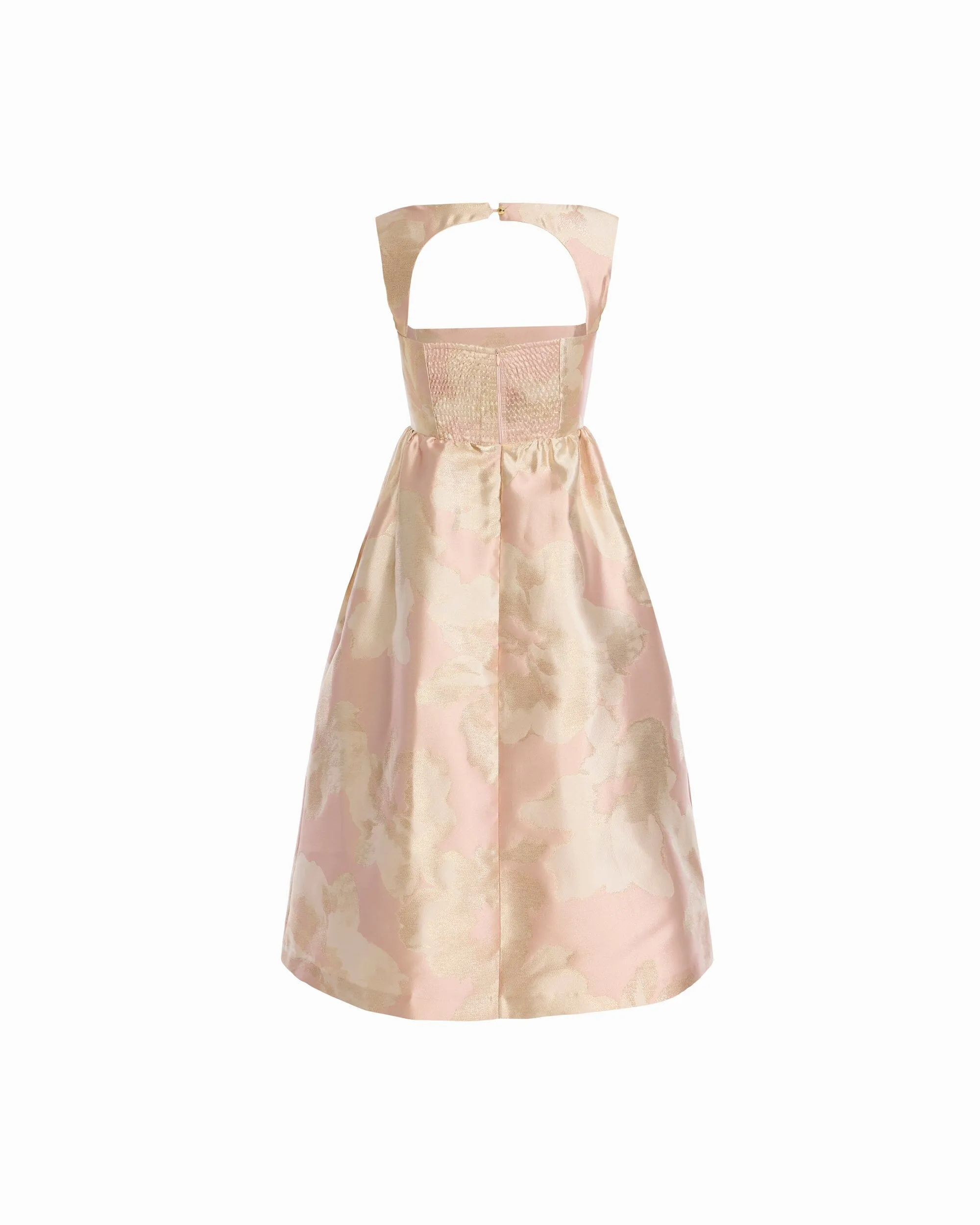 Square Neck A-line Silhouette Midi length Dress with Open Back sold by Anne Klein product image thumbnail 2