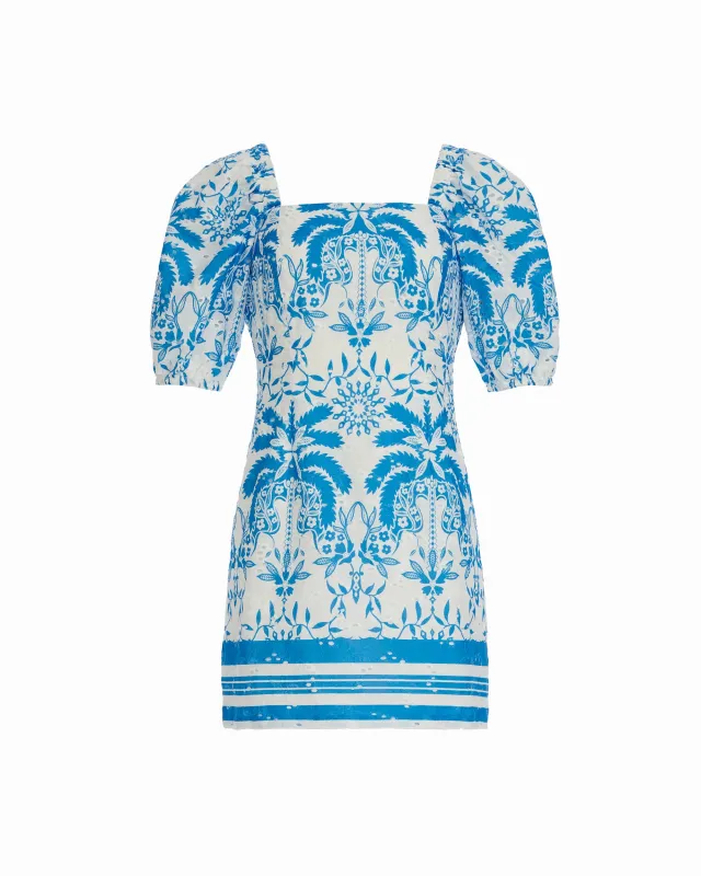 Square Neck Puff Sleeve Mini Dress made by Kasper
