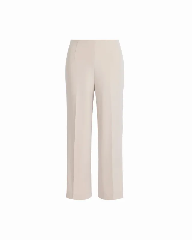 High Rise Pull-On Cropped Wide Leg Pants made by Kasper