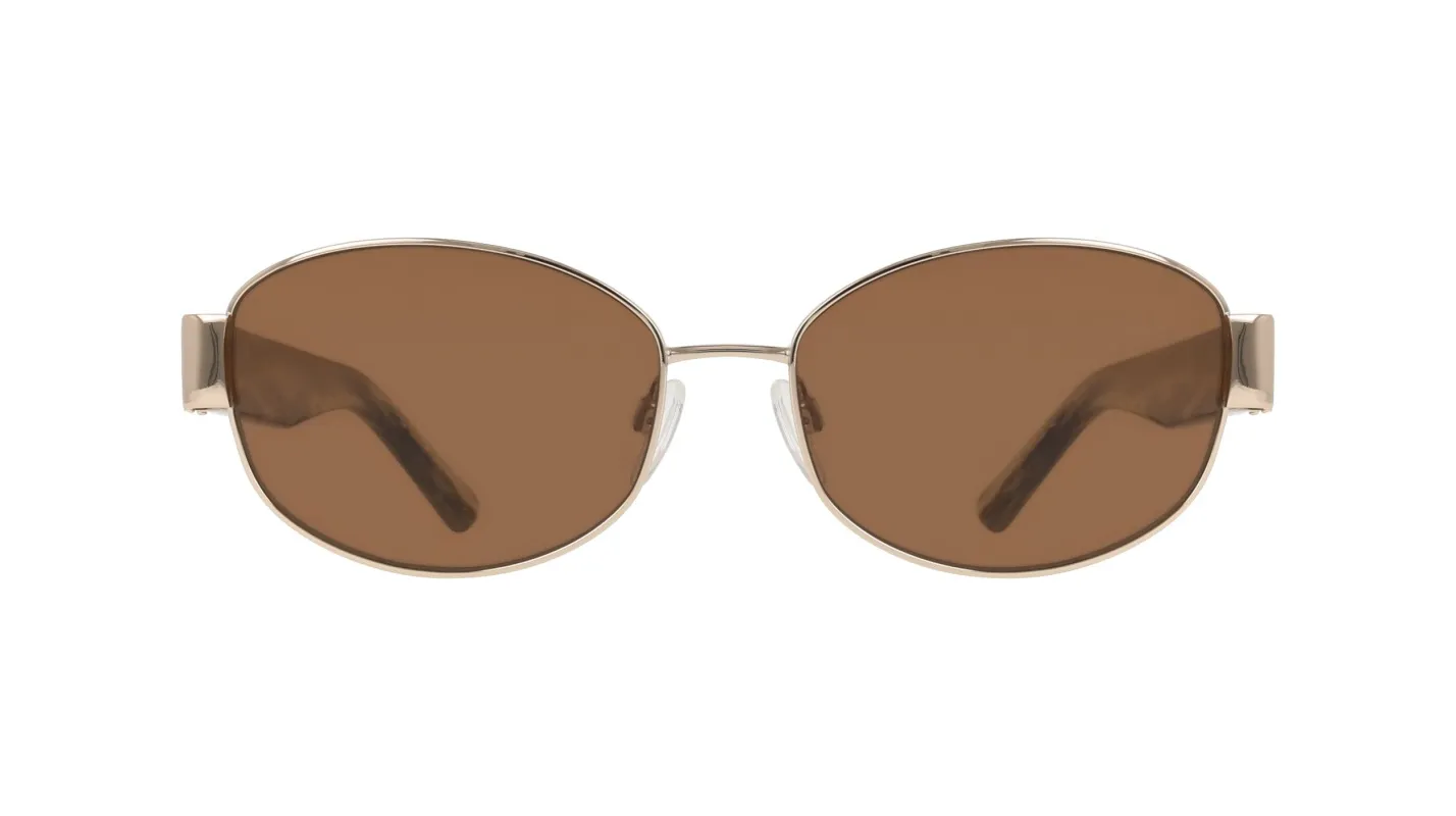 Oval Metal Frame Sunglasses made by Anne Klein