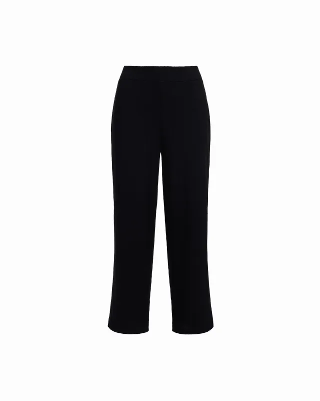 Plus Size Wide Leg Crop Pull-On Pants with Wide Waistband made by Kasper