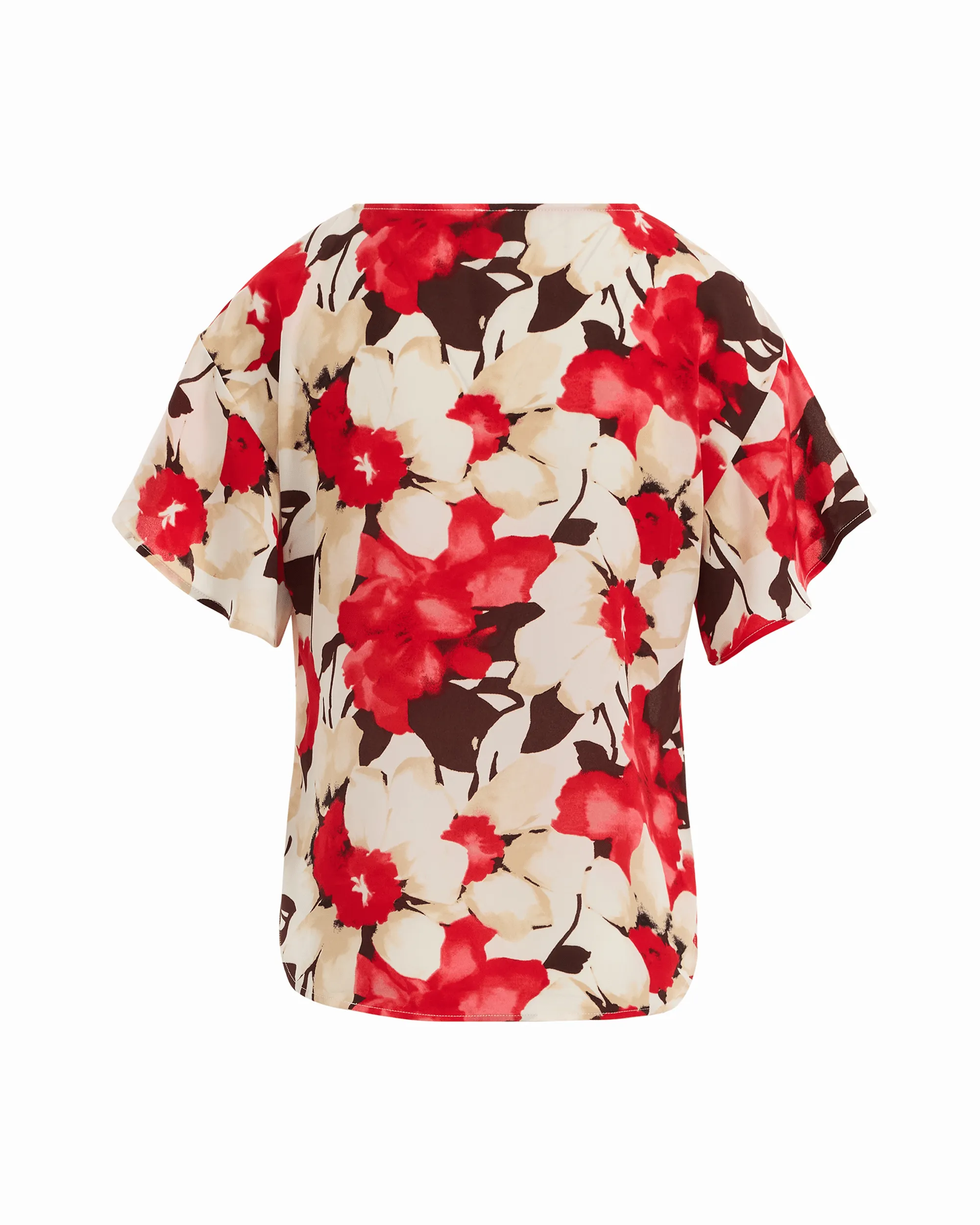 Flutter Sleeve Bateau Neck Blouse sold by Anne Klein product image thumbnail 2