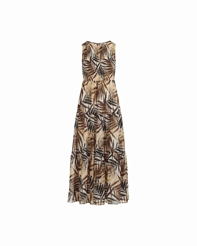 Plus Size Smocked Bodice Tiered Maxi Dress made by Kasper
