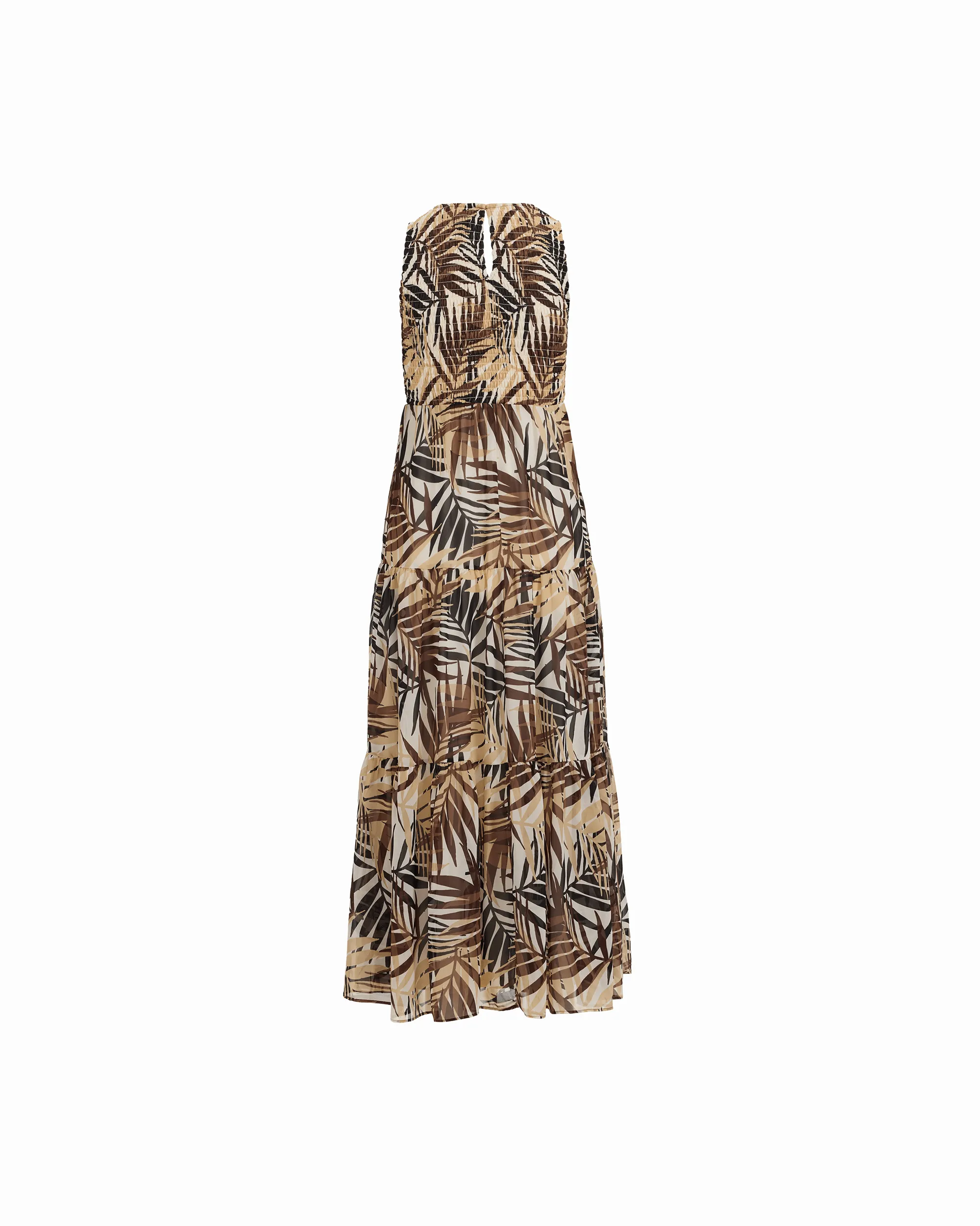 Plus Size Smocked Bodice Tiered Maxi Dress sold by Anne Klein product image thumbnail 2