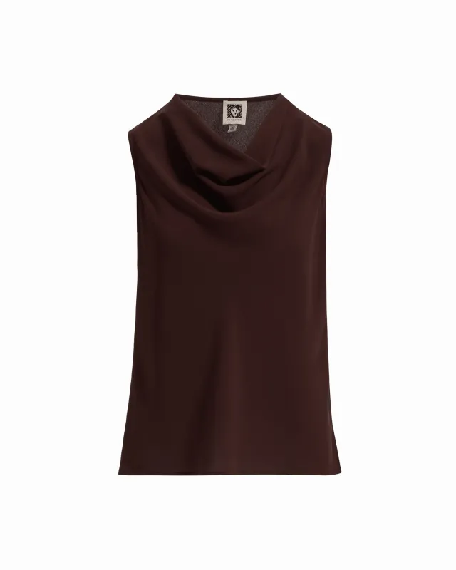 Sleeveless Cowl Neck Blouse made by Kasper