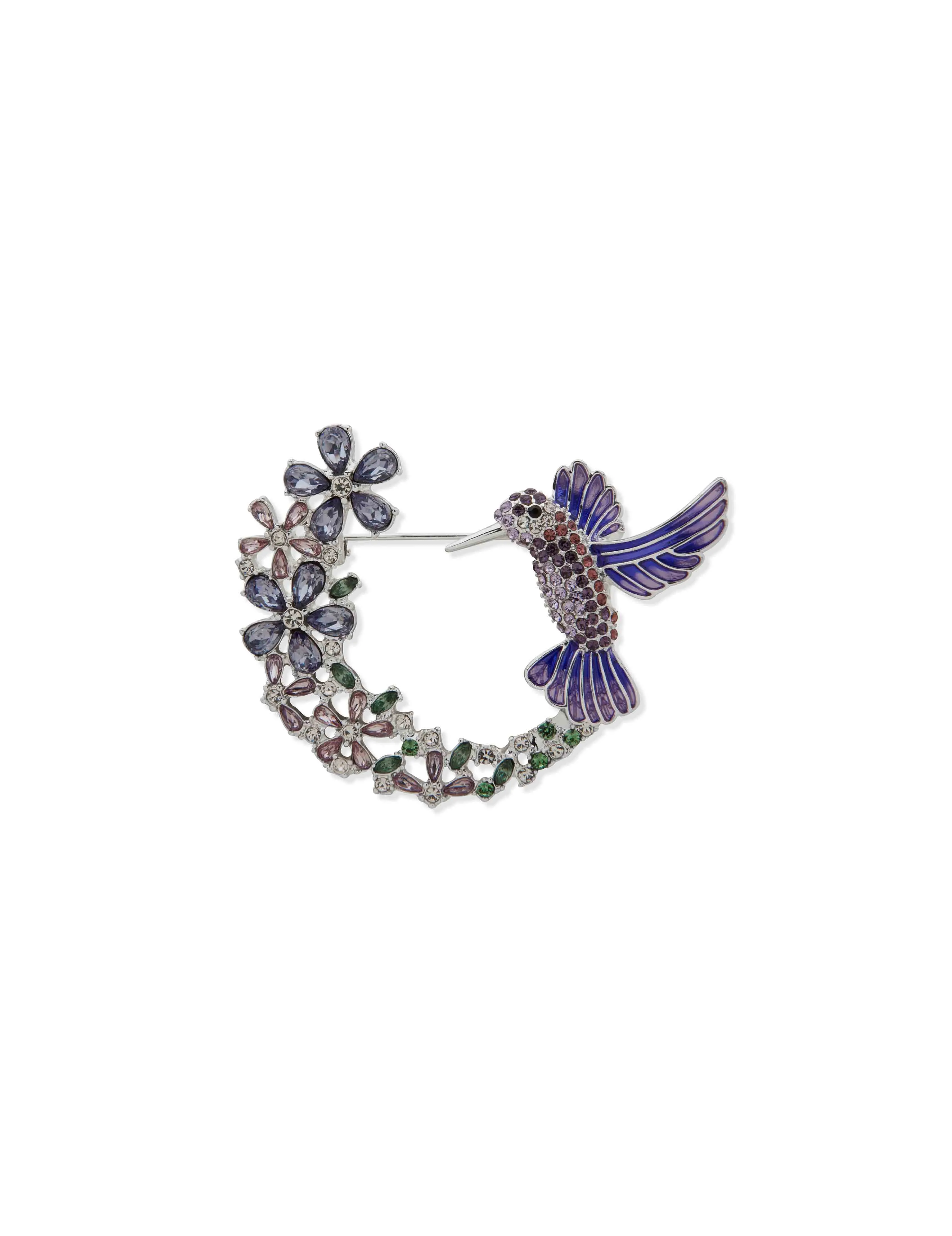Hummingbird & Floral Brooch sold by Anne Klein