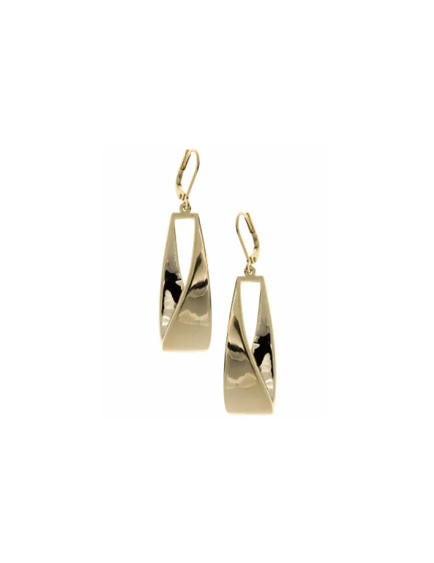 Gold-Tone Levback Linear Earrings made by Anne Klein