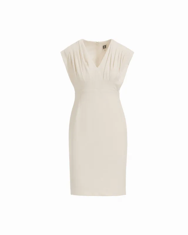 Pleated Bodice Sheath Dress made by Kasper