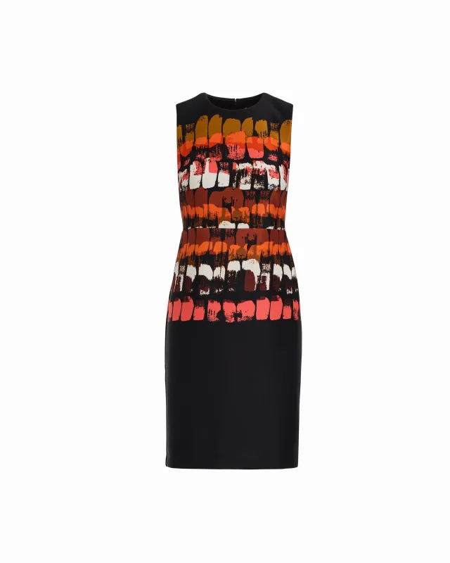 Petite Sleeveless Crew Neck Sheath Dress made by Kasper