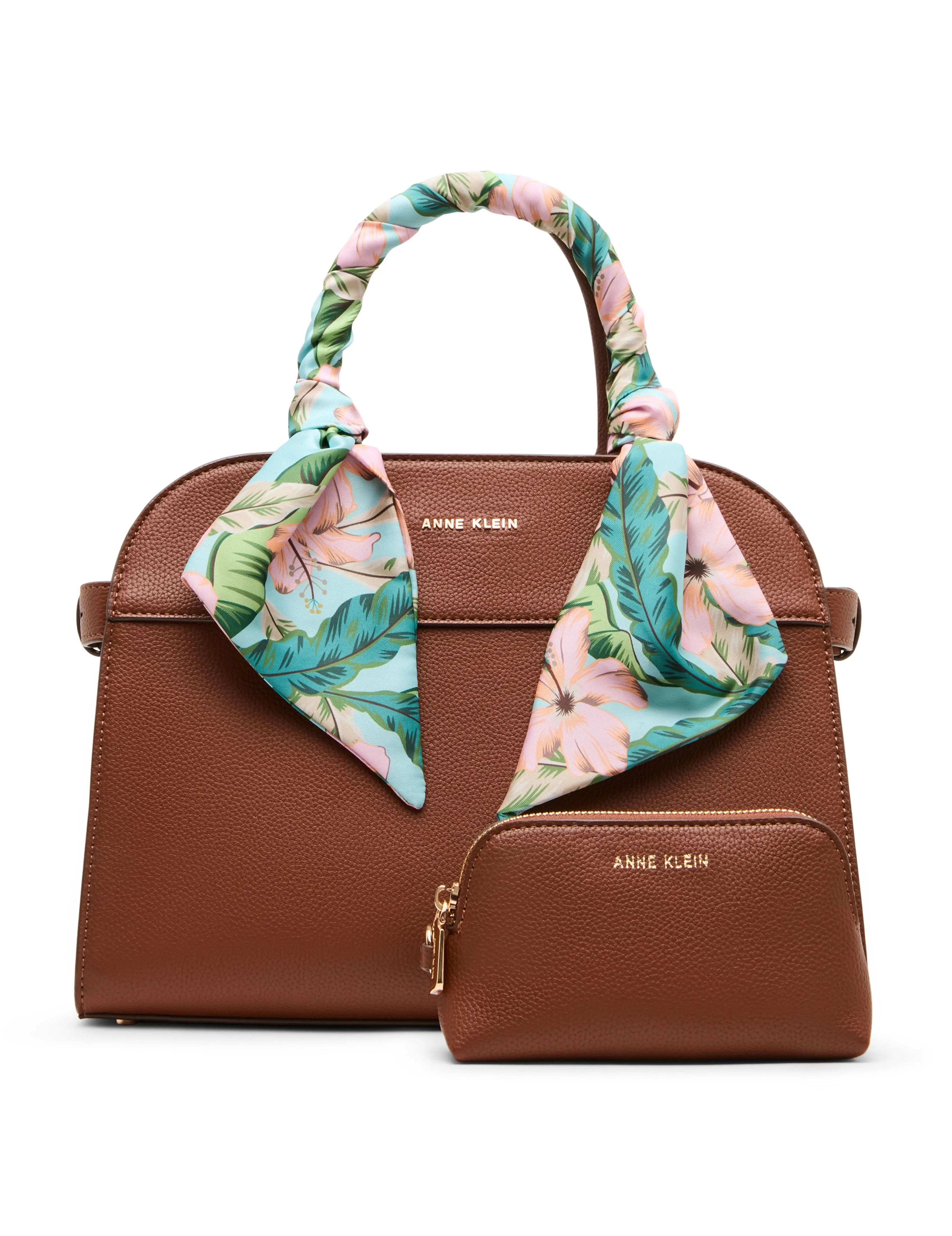 Rounded Satchel with Convertible Strap sold by Anne Klein