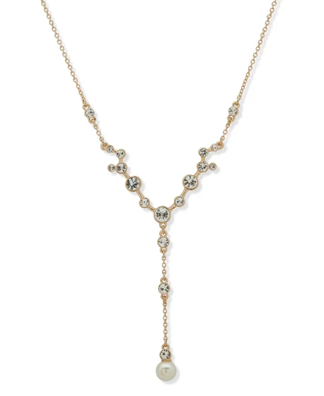 16-Inch Stone and Y-Necklace made by Anne Klein