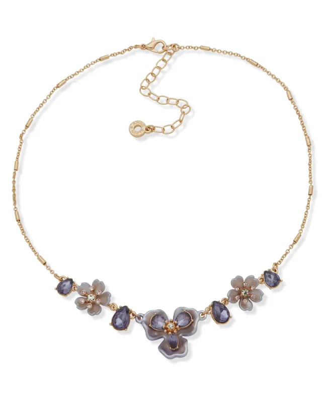 Floral Frontal Necklace made by Anne Klein