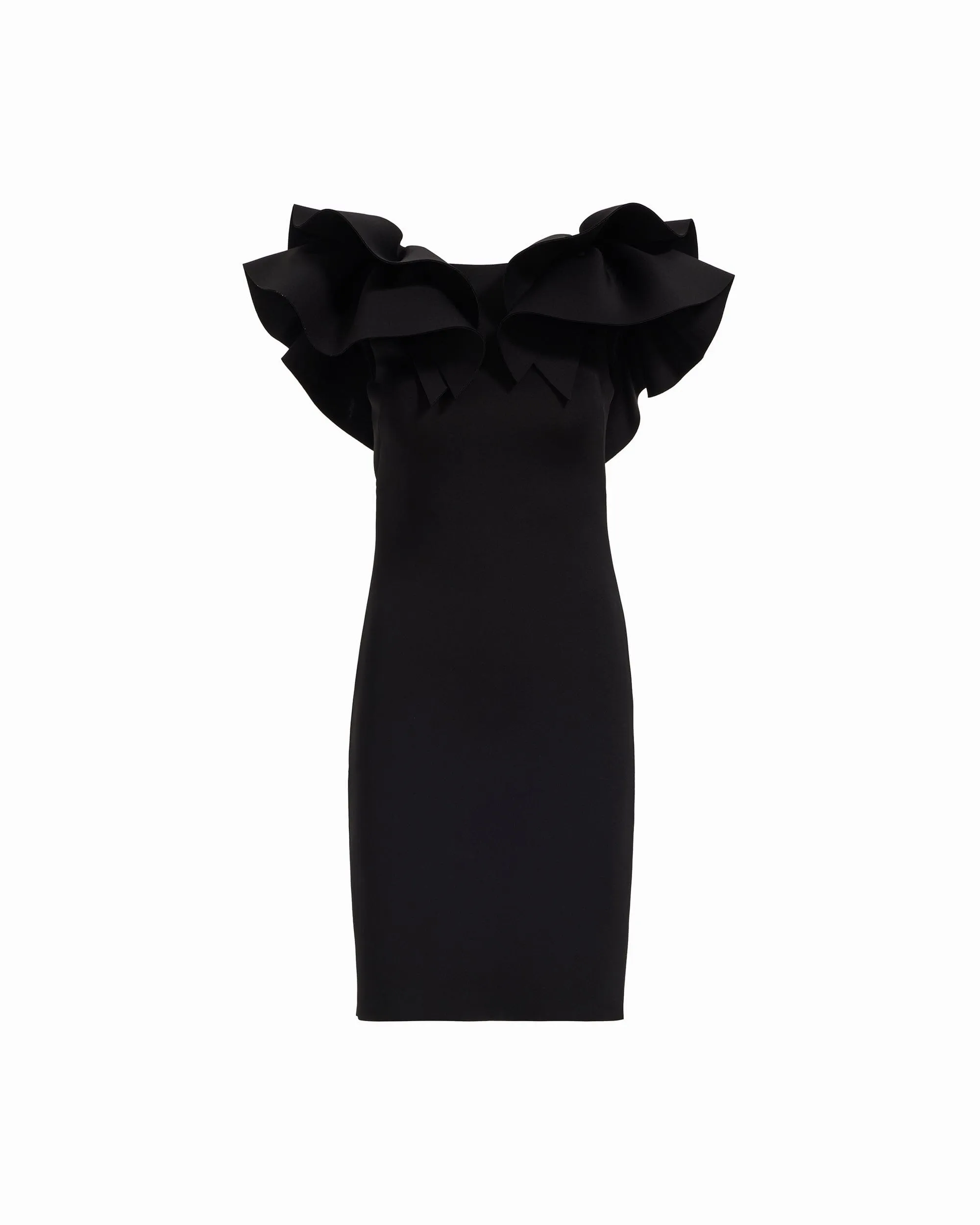 Ruffle Detail Shoulder Sheath Dress sold by Anne Klein