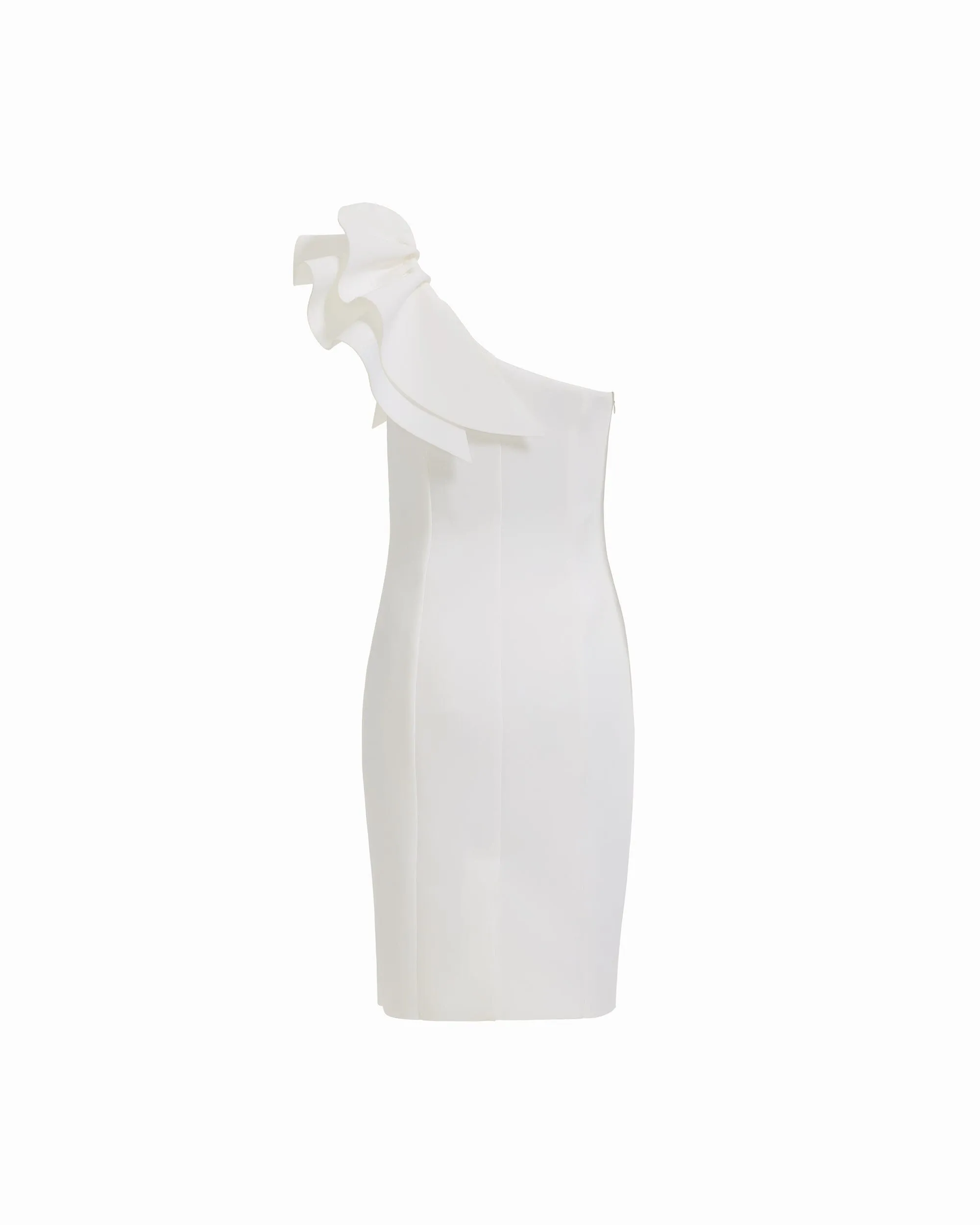 One Shoulder Sheath Dress with Asymmetric Ruffle sold by Anne Klein product image thumbnail 5