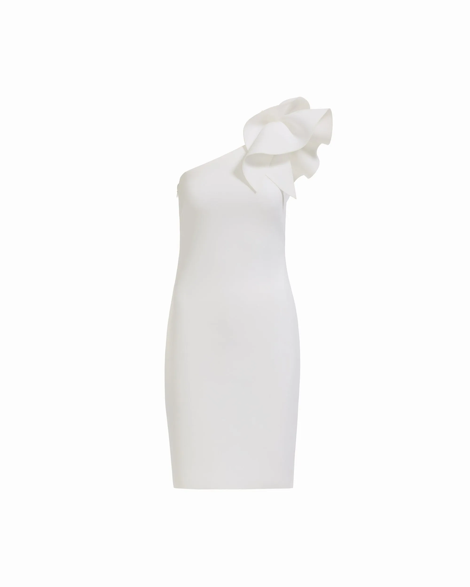 One Shoulder Sheath Dress with Asymmetric Ruffle sold by Anne Klein product image thumbnail 4