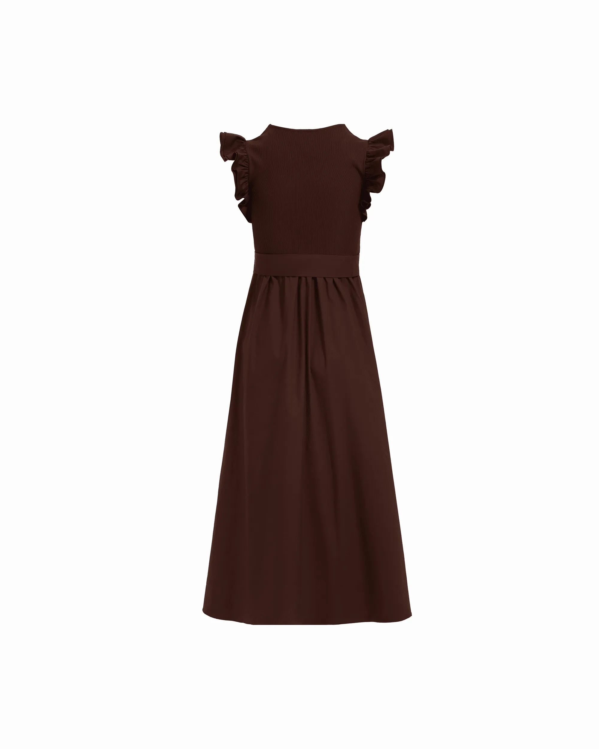 Mixed Media Midi Dress With Ruffle Sleeves sold by Anne Klein product image thumbnail 2