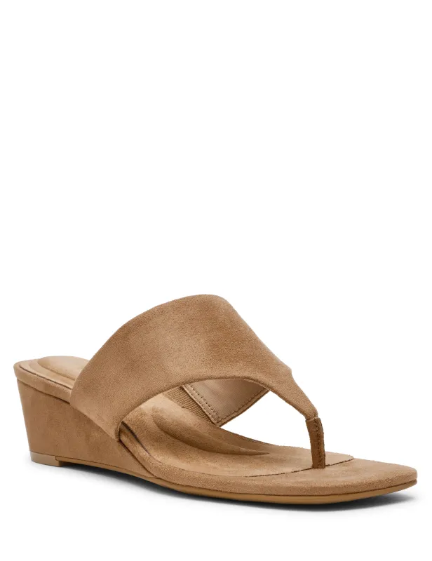 Willing Strappy Flat Sandal made by Anne Klein
