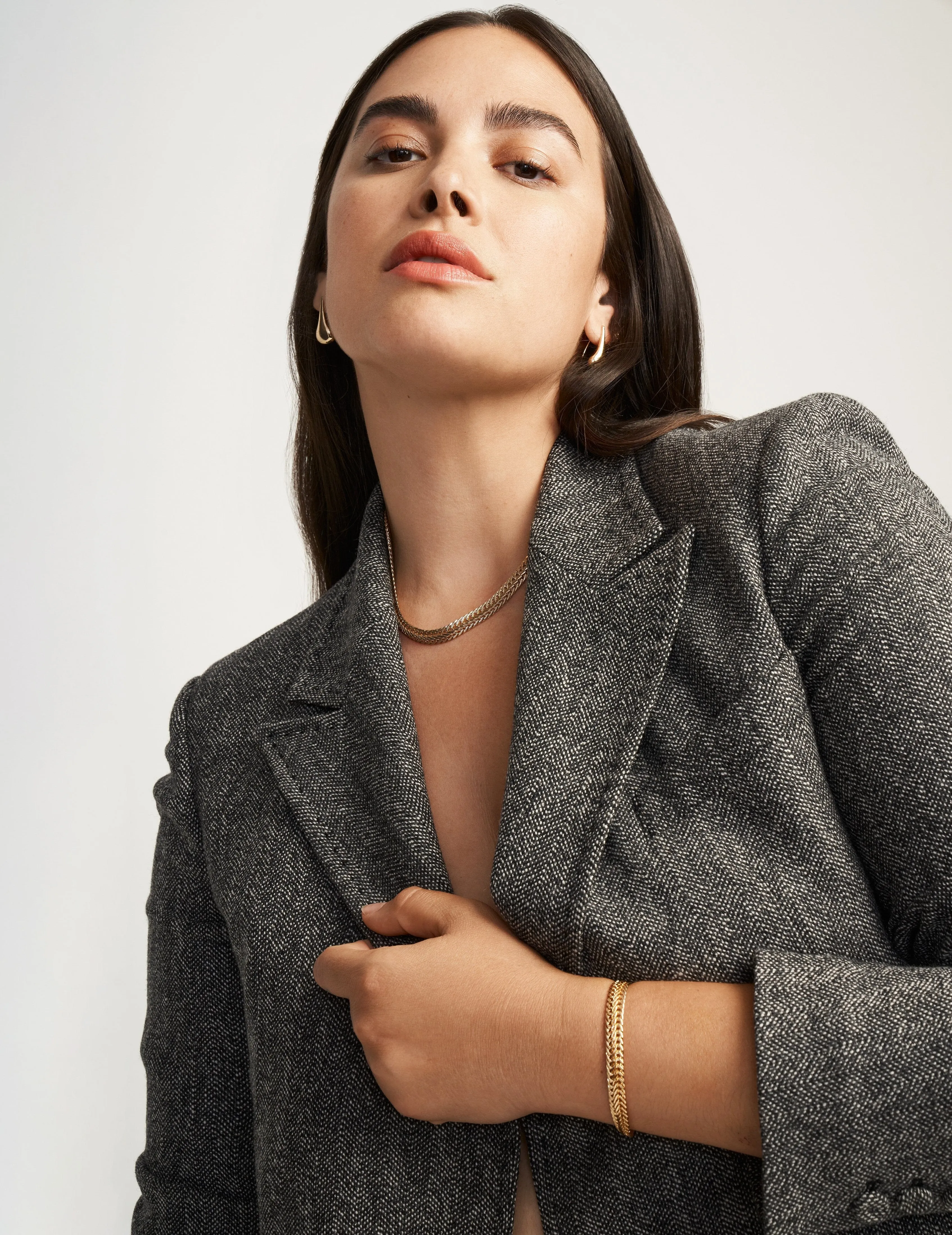 Herringbone Chain Bracelet sold by Anne Klein product image thumbnail 2