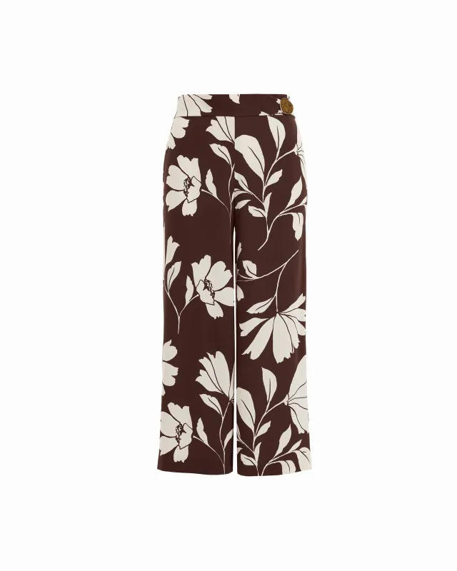 Petite Hardware-Trim Pull-On Crop Pants made by Kasper