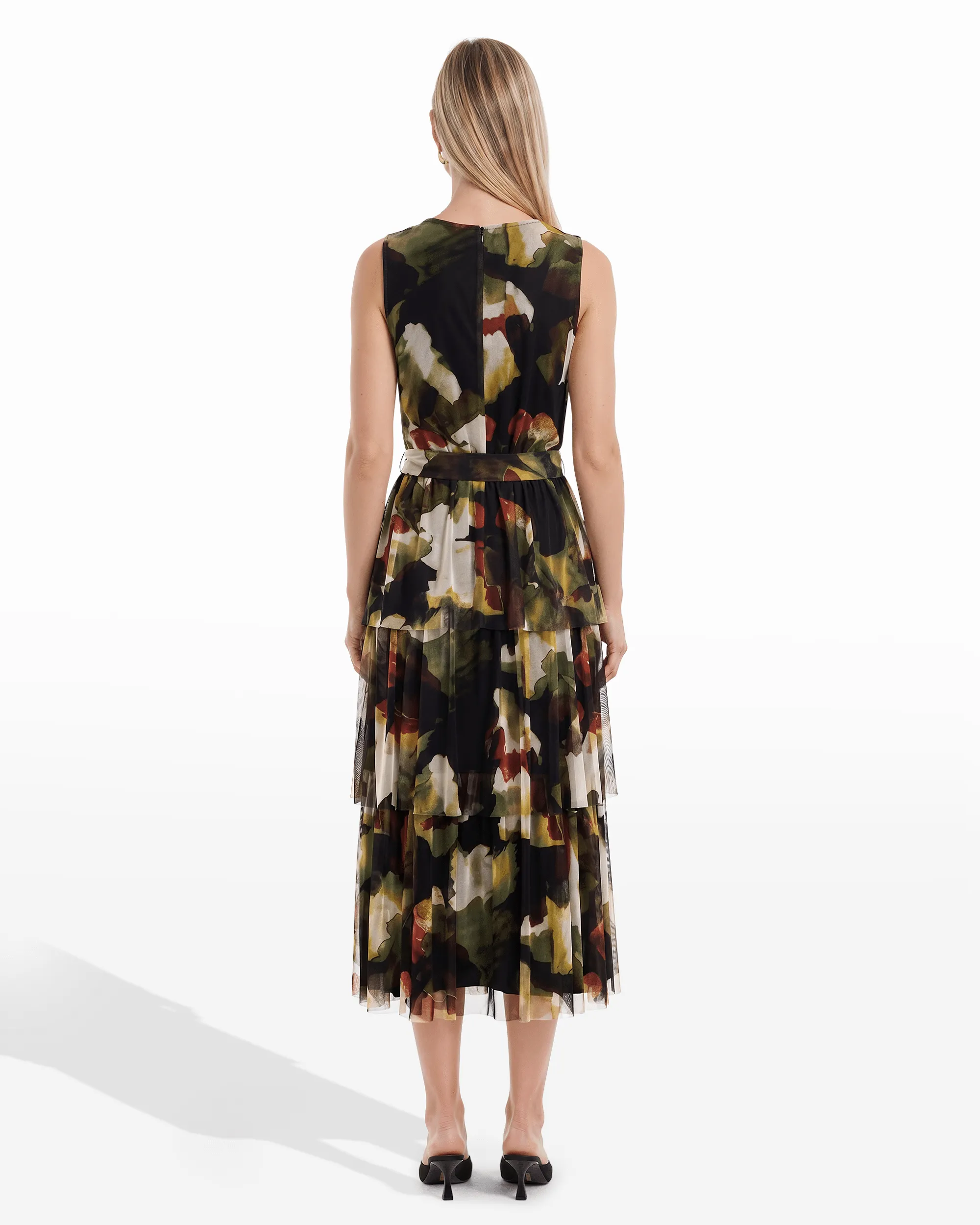 Petite Surplice Tiered Midi Dress sold by Anne Klein product image thumbnail 2
