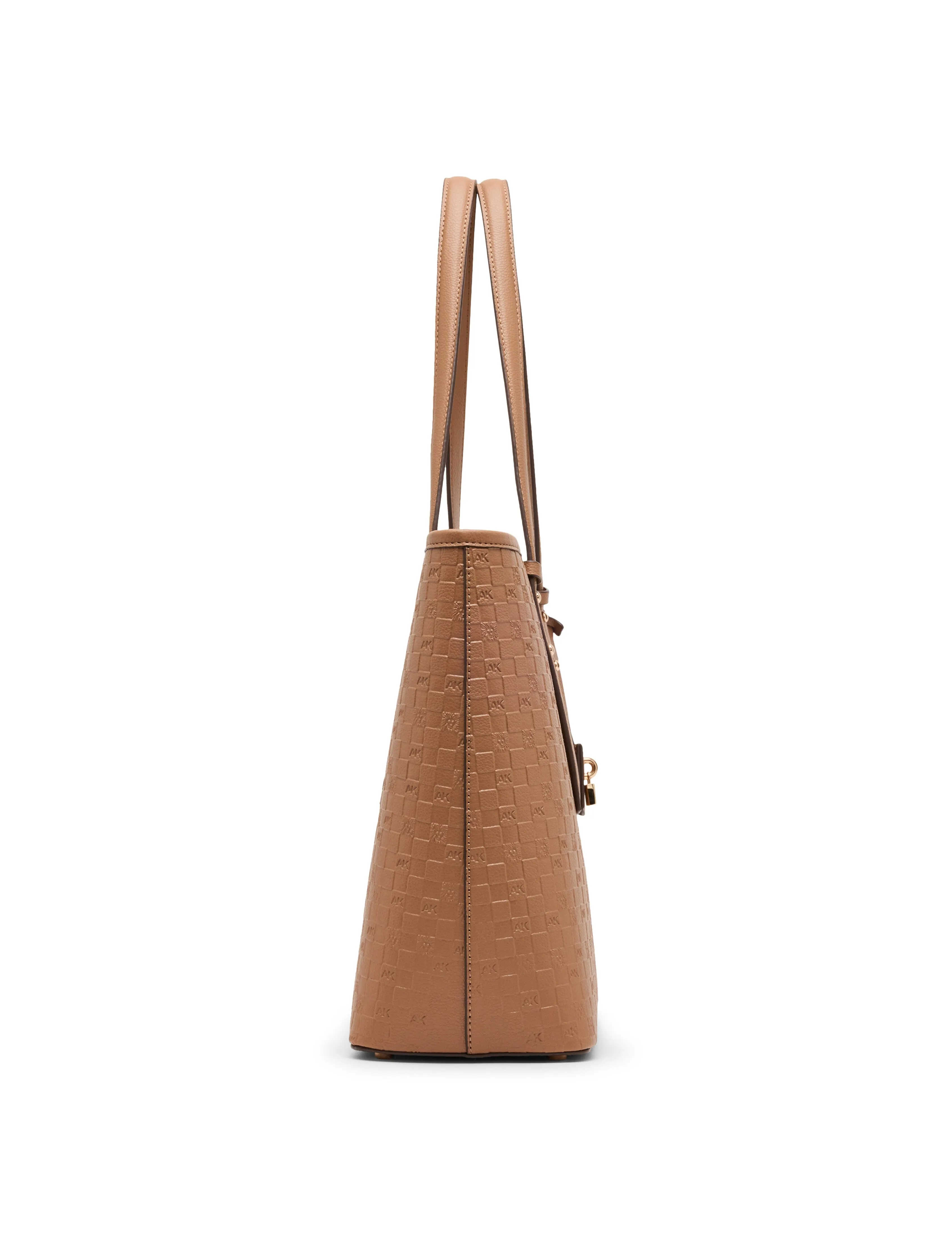 Embossed Logo Large Tote Bag with Lock Charm sold by Anne Klein product image thumbnail 3