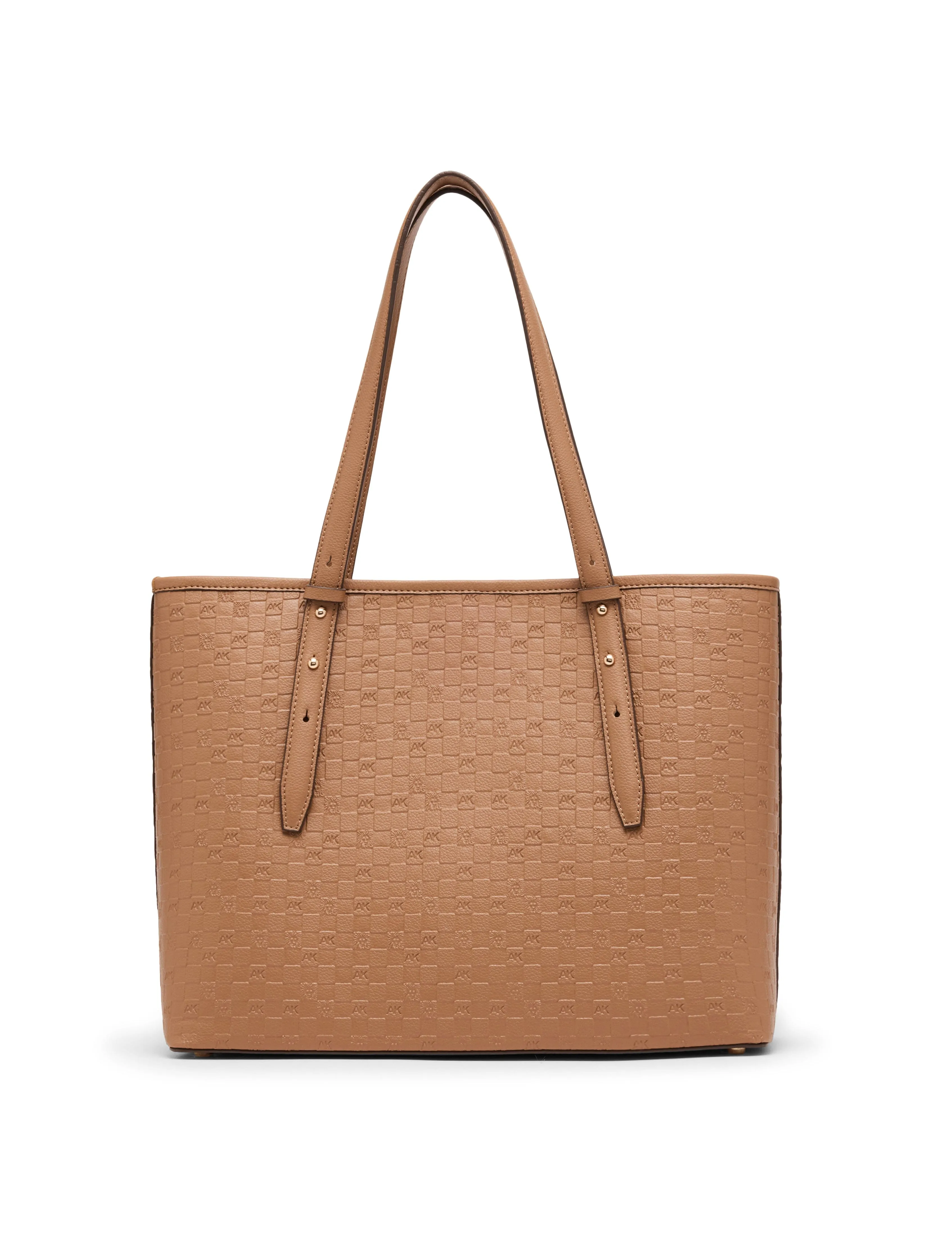 Embossed Logo Large Tote Bag with Lock Charm sold by Anne Klein product image thumbnail 4